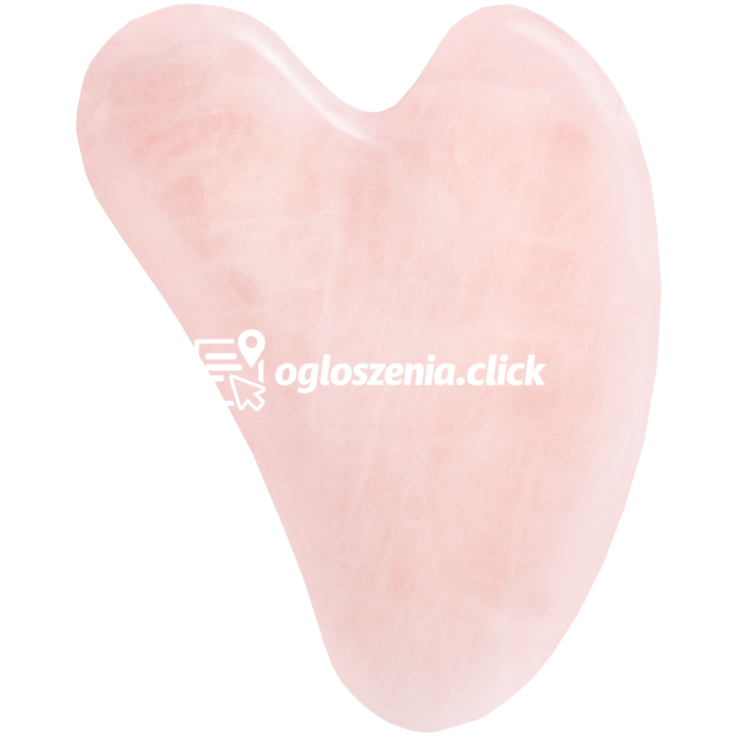 Zdjęcie produktu Kamien Gua Sha do masazu limfatycznego twarzy - rózne kolory Rózowy