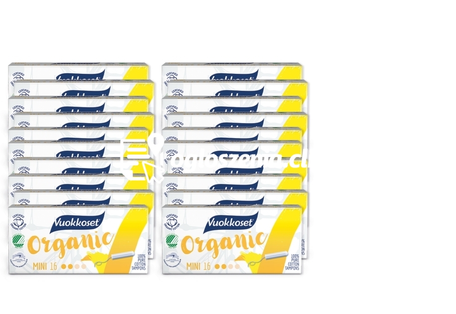 Zdjęcie produktu KARTON 320 tamponów MINI (20 op. po 16 szt.)
