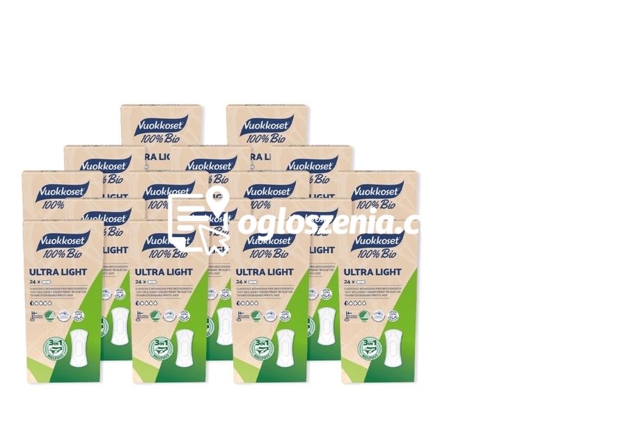 Zdjęcie produktu KARTON 384 cienkich wkladek higienicznych BIO ULTRA LIGHT (16 op. po 24 szt.)
