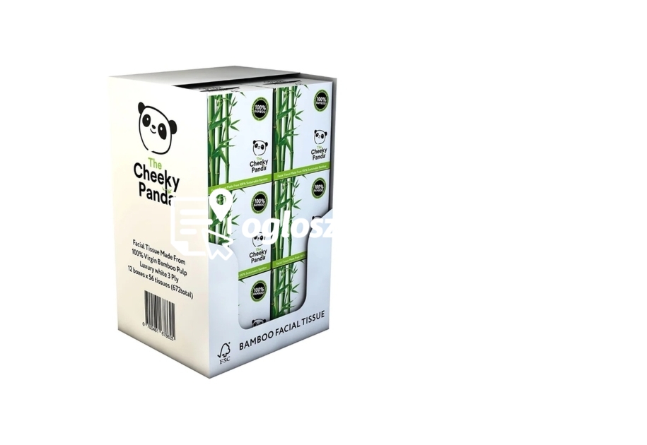 Zdjęcie produktu KARTON 672 sztuk chusteczek higienicznych w pudelkach, 12 opakowan po 56 sztuk