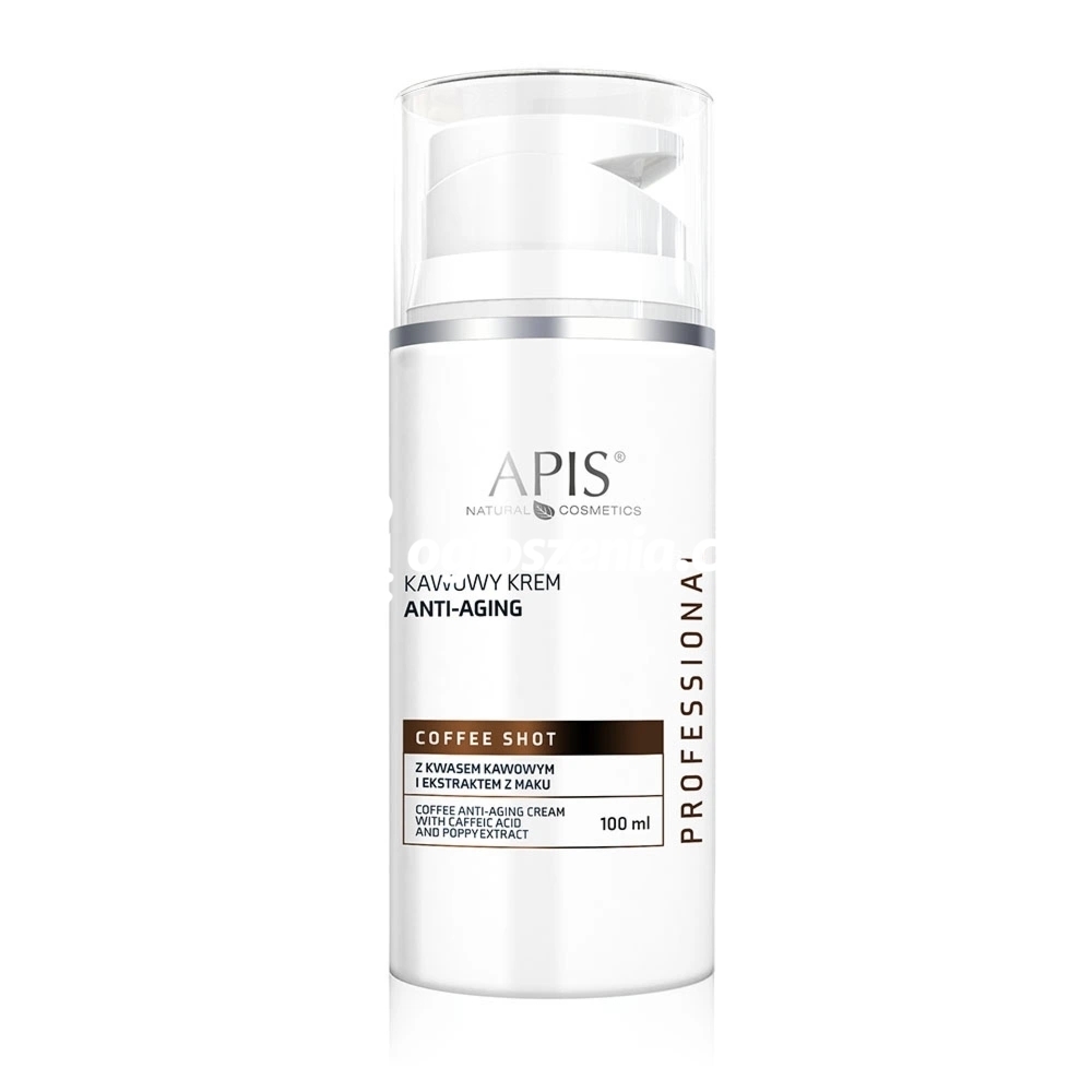 Zdjęcie produktu Kawowy krem anti-aging z kwasem kawowym i ekstraktem z maku - Apis Coffee Shot - 100 ml