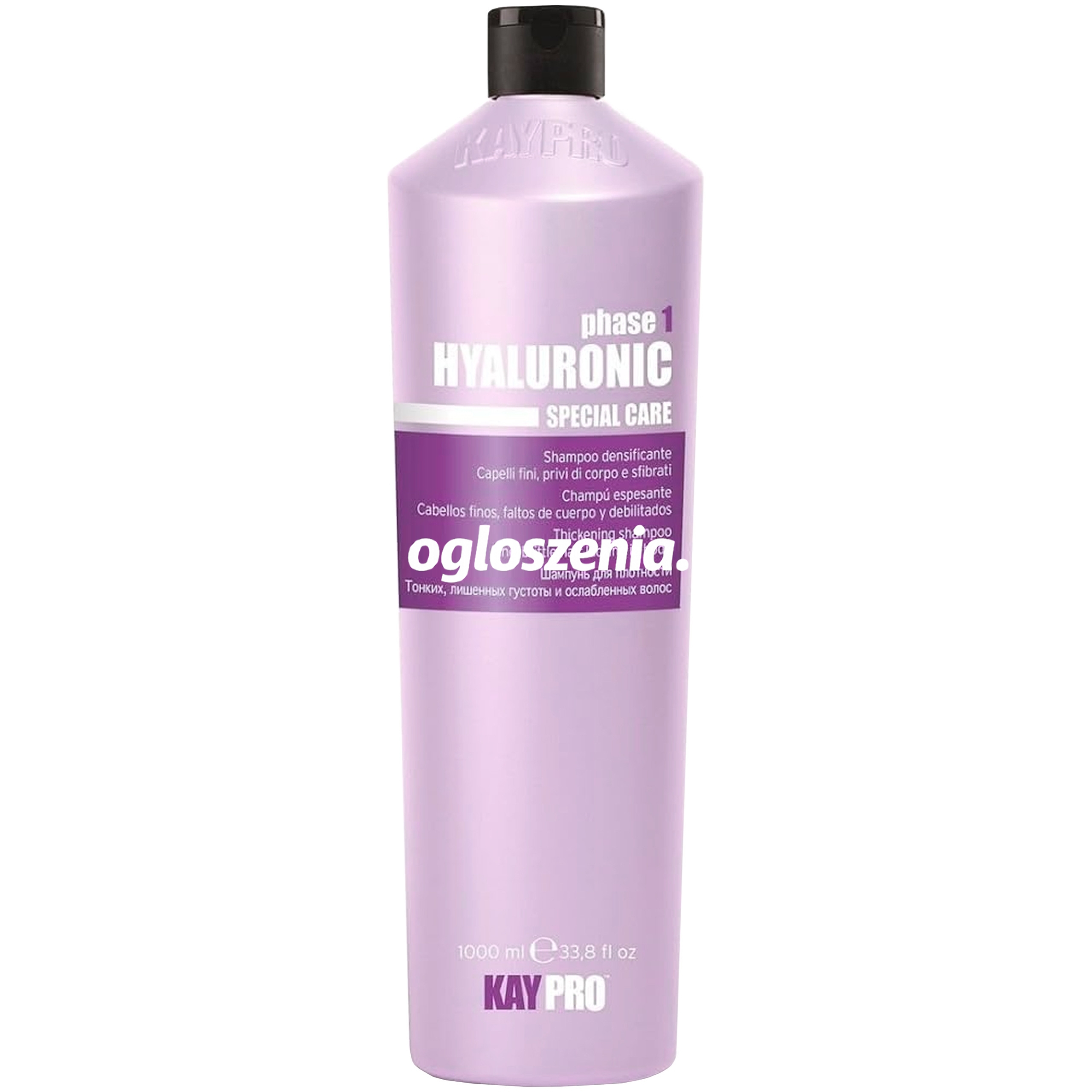 Zdjęcie produktu KayPro Hyaluronic Shampo - szampon dodajacy wlosom objetosci, 1000ml