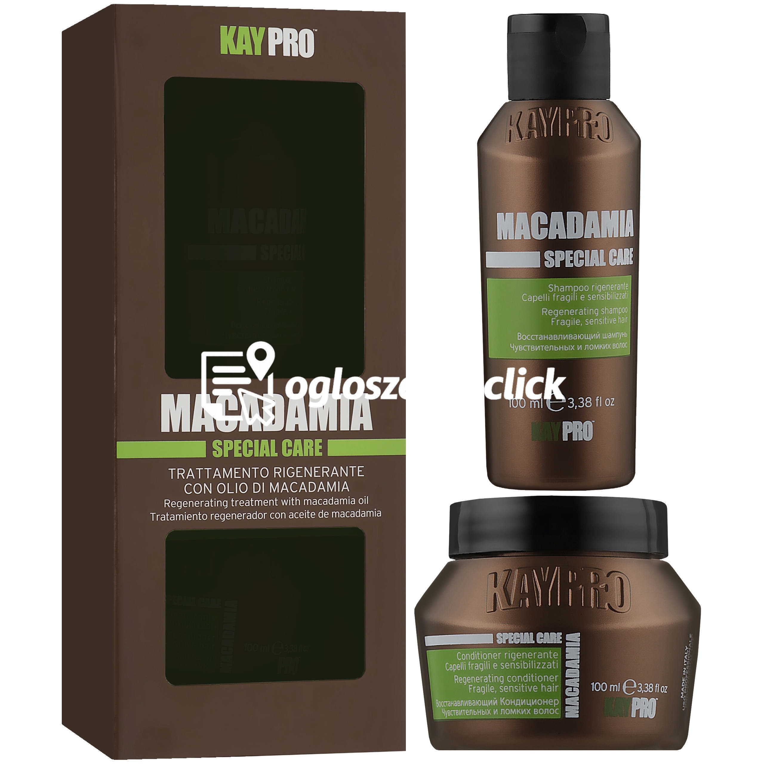Zdjęcie produktu KayPro Macadamia Special Care - zestaw naprawczy do wlosów cienkich, 2x100ml