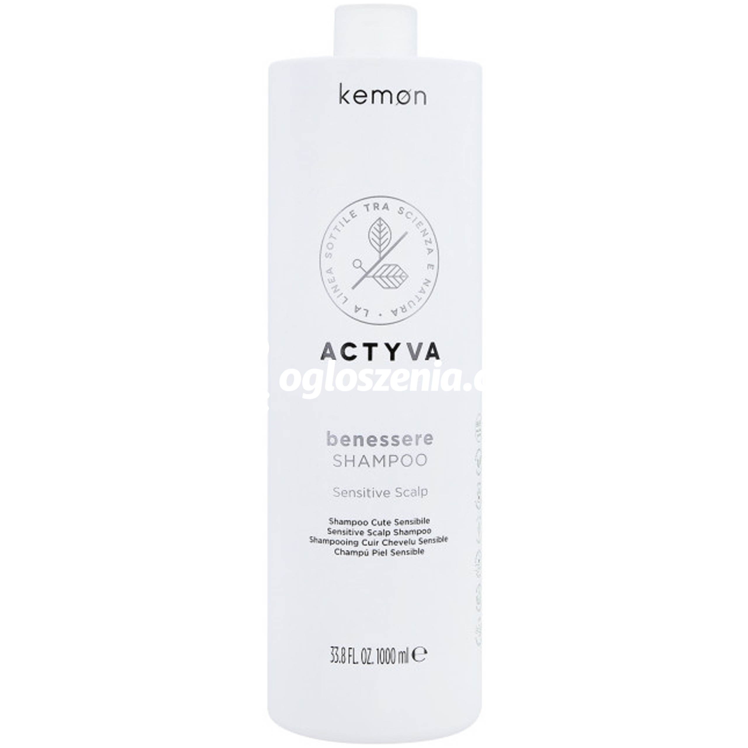 Zdjęcie produktu Kemon Actyva Bennessere Sensitive Scalp - szampon do skóry wrazliwej, 1000ml