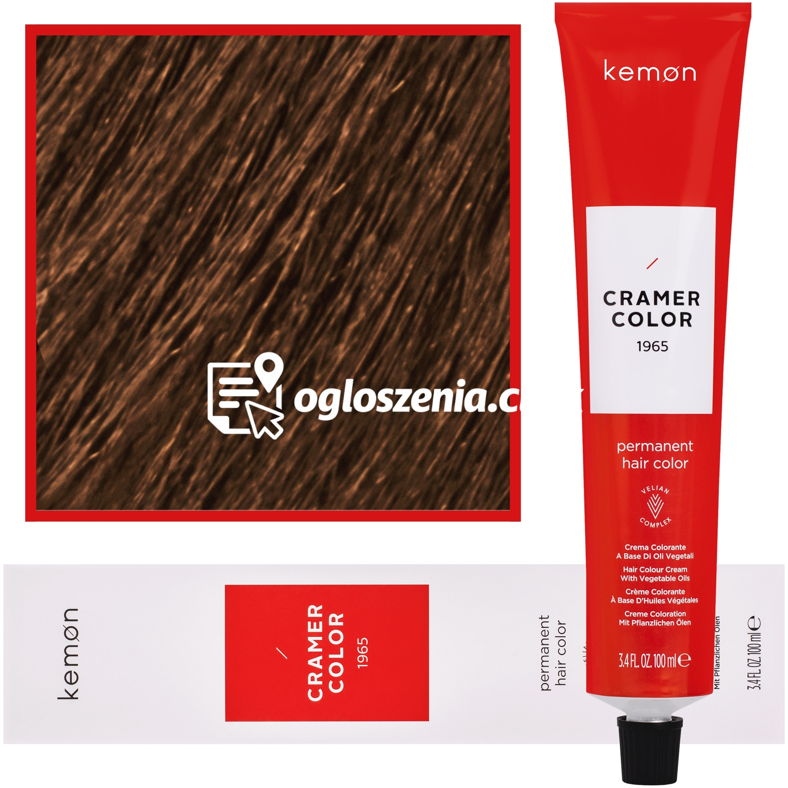 Zdjęcie produktu Kemon Cramer Color - kremowa farba do wlosów z olejem kokosowym, 100ml 8,3 | Jasny Zloty Blond
