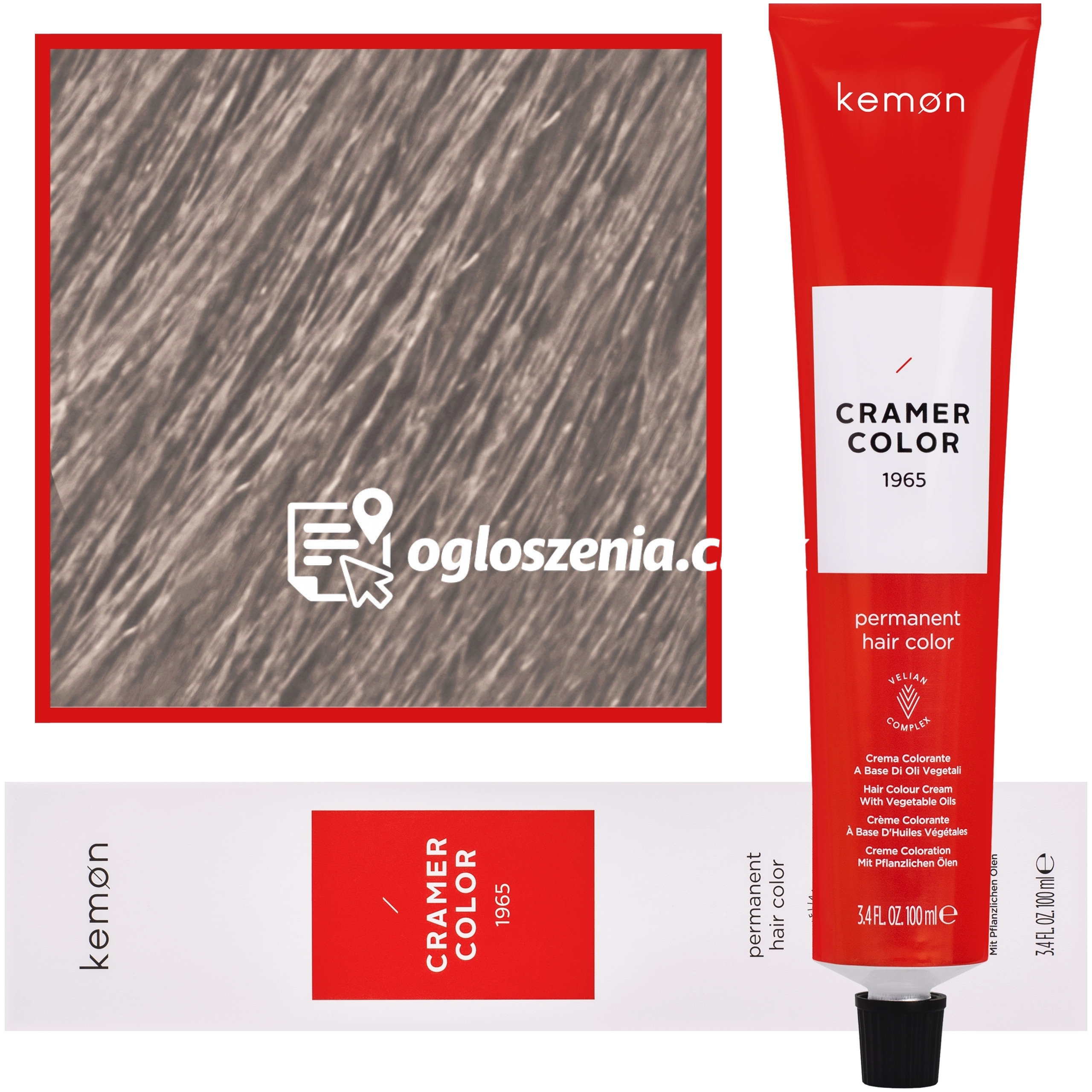 Zdjęcie produktu Kemon Cramer Color - kremowa farba do wlosów z olejem kokosowym, 100ml 9,21 | Bardzo Jasny Bezowy