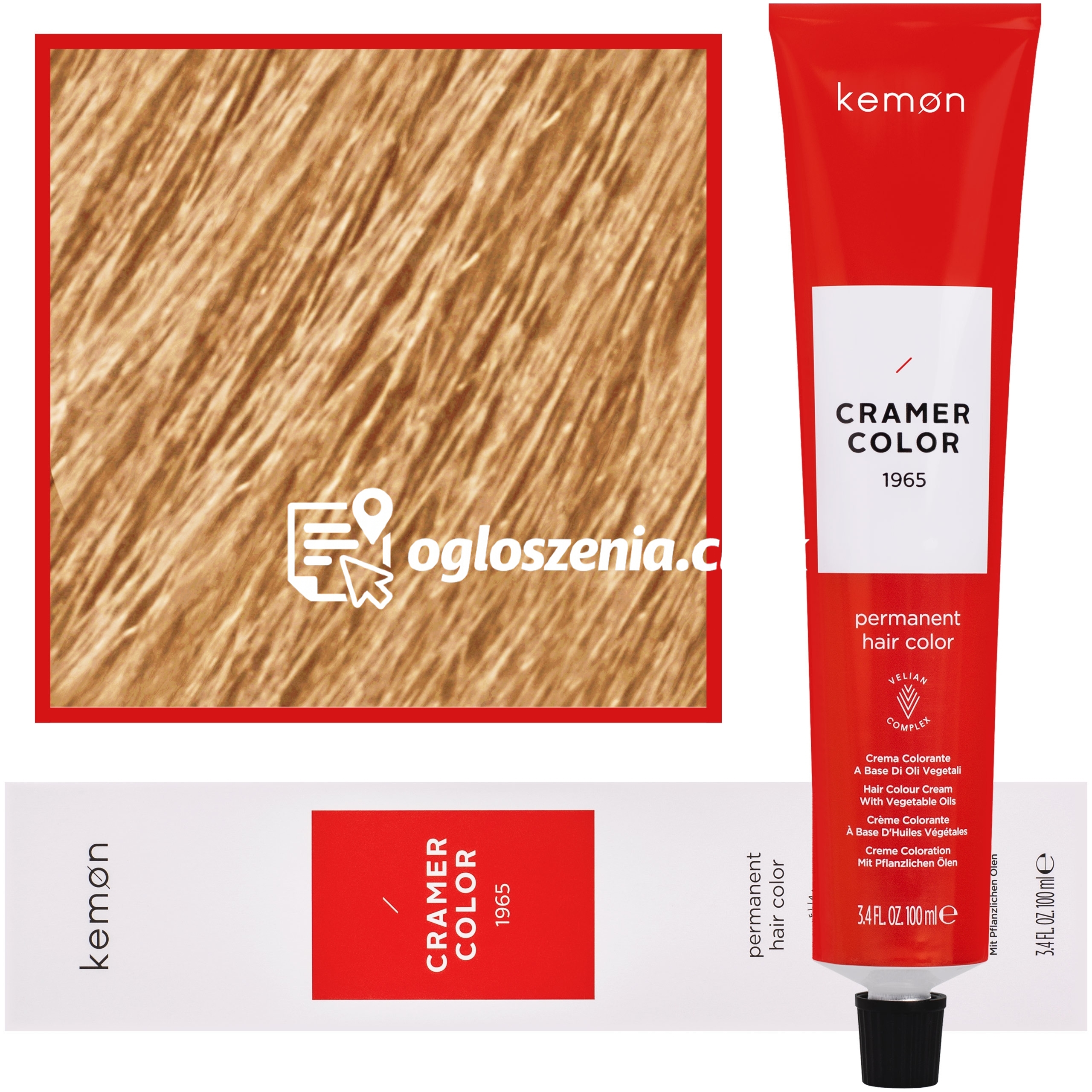Zdjęcie produktu Kemon Cramer Color - kremowa farba do wlosów z olejem kokosowym, 100ml 100 | Naturalny Super-Rozjasniacz