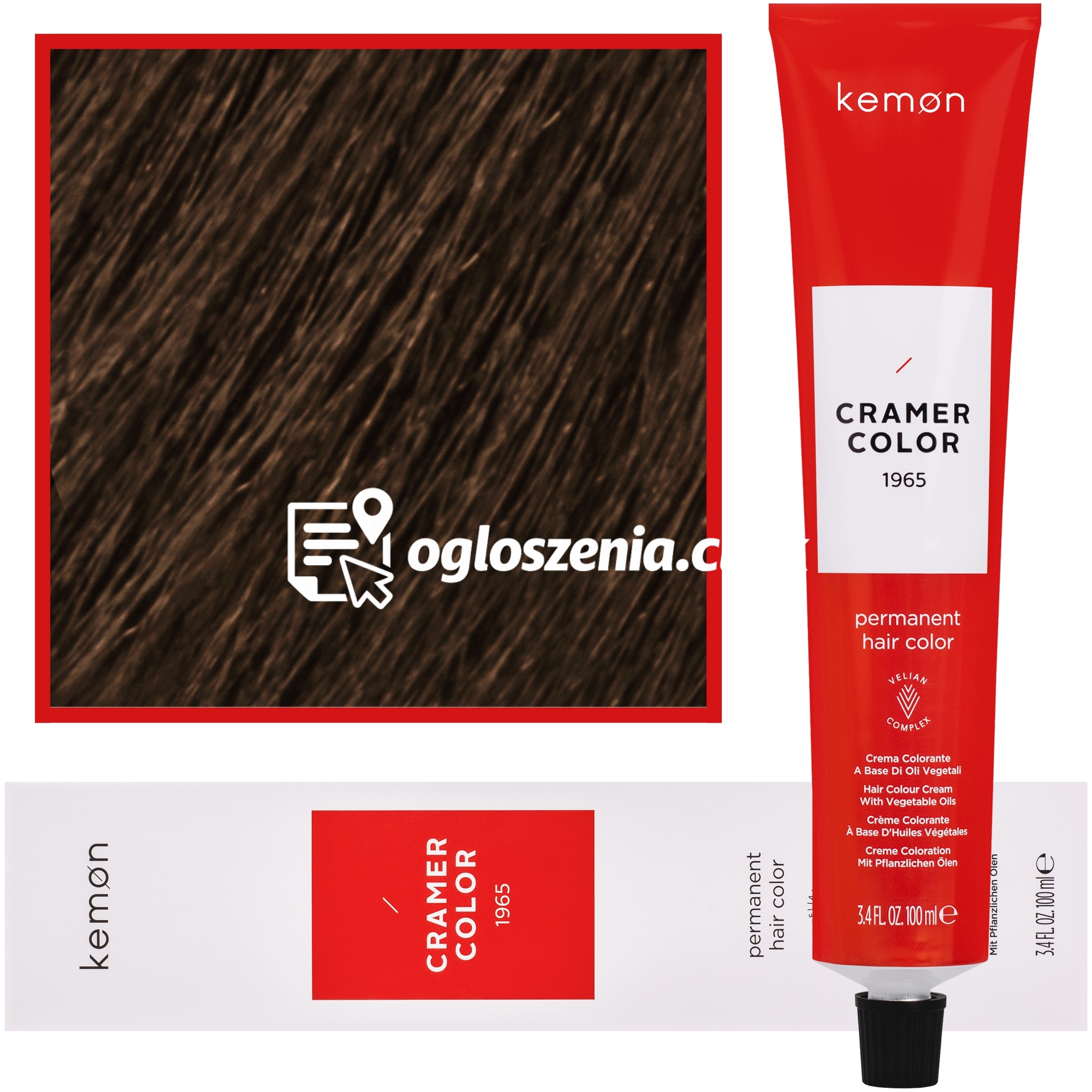 Zdjęcie produktu Kemon Cramer Color - kremowa farba do wlosów z olejem kokosowym, 100ml 7 | Blond