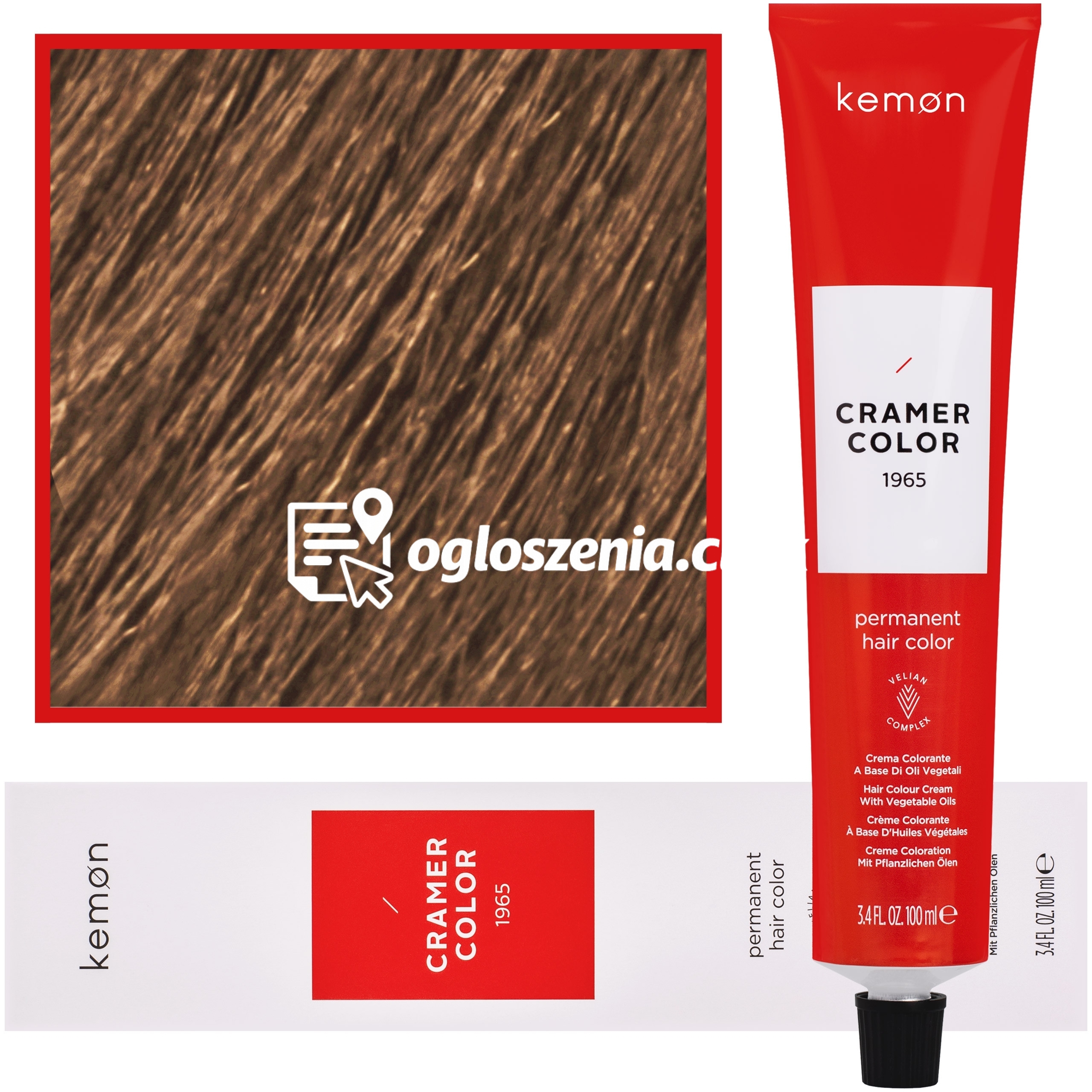 Zdjęcie produktu Kemon Cramer Color - kremowa farba do wlosów z olejem kokosowym, 100ml 9,2 | Bardzo Jasny Bezowy Blond
