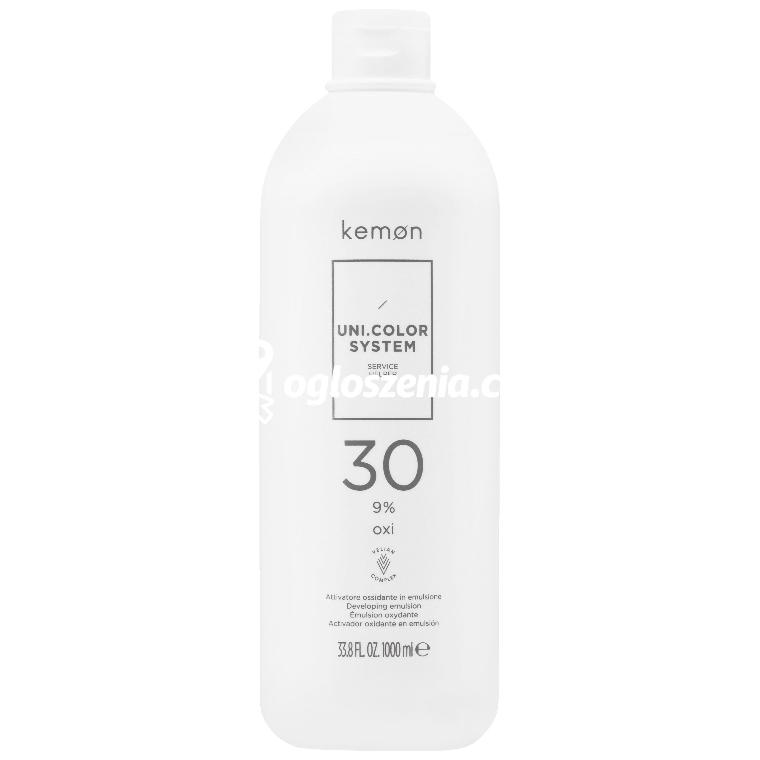 Zdjęcie produktu Kemon Uni Color Oxi – utleniajacy aktywator do farb Kemon Cramer, 1000 ml 30 VOL | 9%