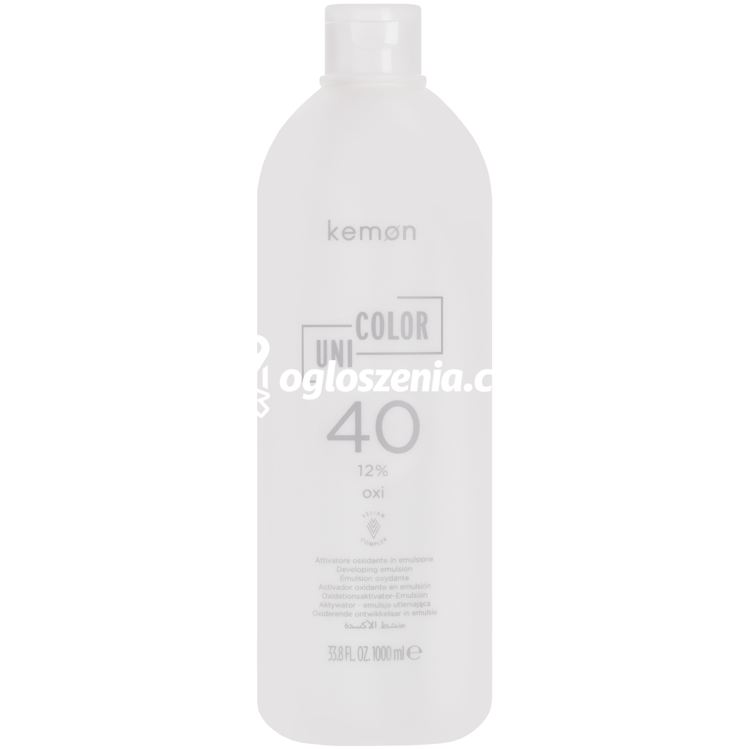 Zdjęcie produktu Kemon Uni Color Oxi – utleniajacy aktywator do farb Kemon Cramer, 1000 ml 40 VOL | 12%