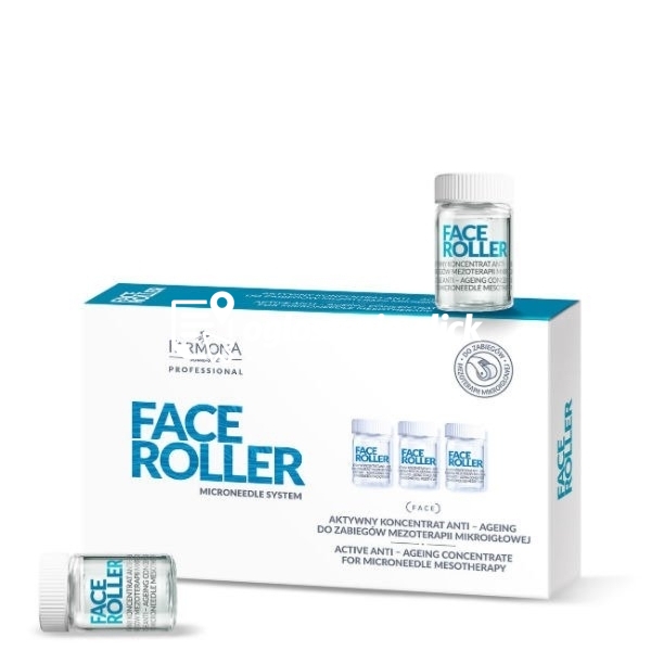 Zdjęcie produktu Koncentrat przeciwstarzeniowy w ampulkach do mezoterapii Farmona Face Roller 5 x 5 ml