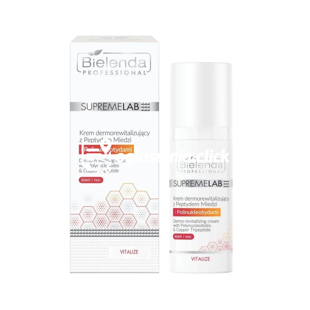 Zdjęcie produktu Krem dermorewitalizujacy z Peptydem Miedzi i Polinukleotydami - Bielenda Supremelab Vitalize - 50 ml