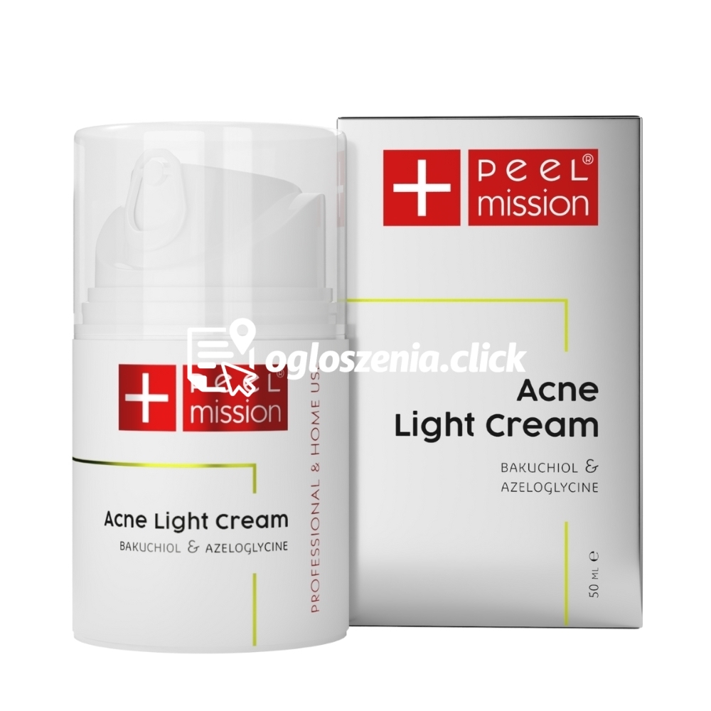Zdjęcie produktu Krem do skóry z tradzikiem pospolitym i rózowatym - Peel Mission - Acne Light Cream - 50 ml