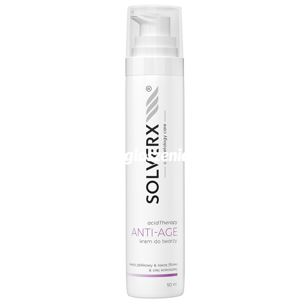 Zdjęcie produktu Krem do twarzy z kwasami - SOLVERX Acid Therapy - ANTI-AGE - przeciwstarzeniowy - 50 ml