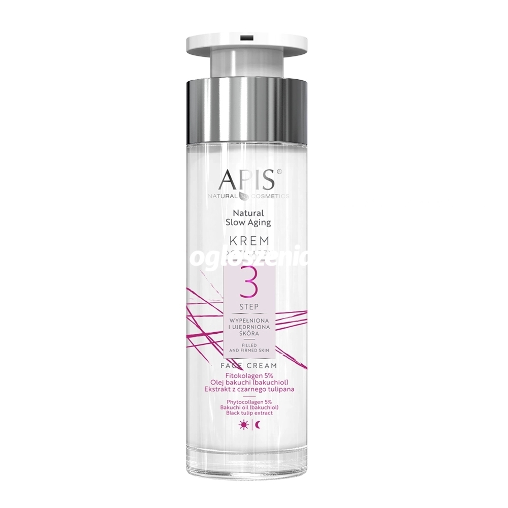 Zdjęcie produktu Krem do twarzy - STEP 3 Wypelniona i Ujedrniona Skóra - Apis Natural Slow Aging - 50 ml