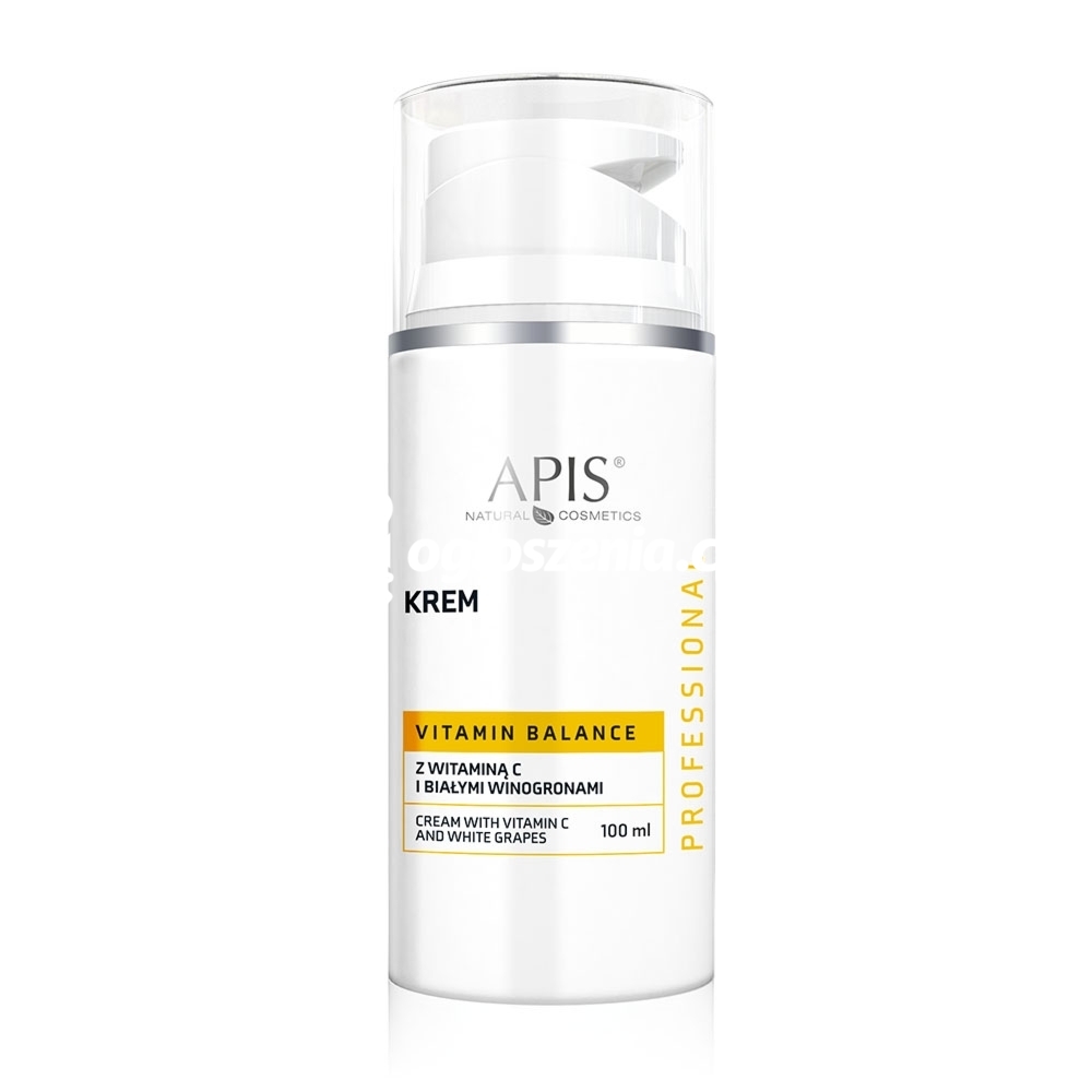 Zdjęcie produktu Krem do twarzy z witamina C i bialymi winogronami Apis Vitamin Balance 100 ml