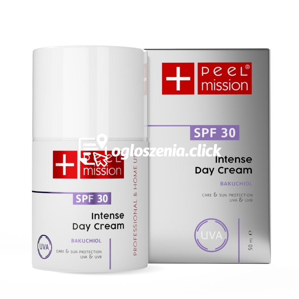 Zdjęcie produktu Krem na dzien z bakuchiolem - skóra dojrzala i tradzik - filtry SPF 30 - Peel Mission - Intense - Day