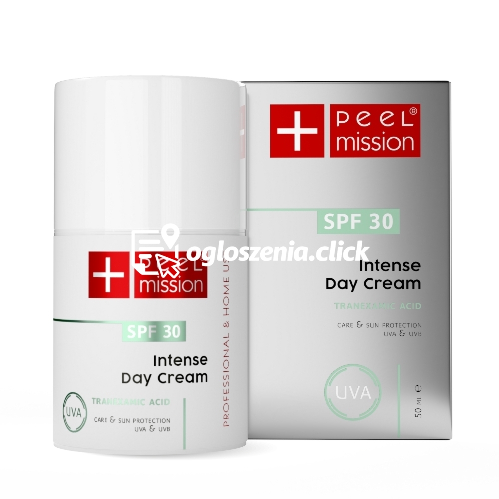 Zdjęcie produktu Krem na dzien z kwasem traneksamowym - przebarwienia i rumien - filtry SPF 30 - Peel Mission - Intense