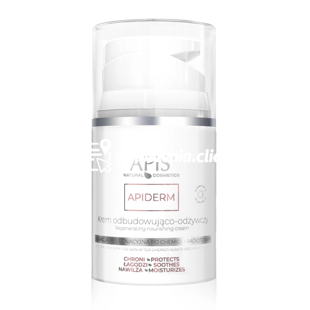Zdjęcie produktu Krem na dzien odbudowujaco-odzywczy Apis Apiderm po chemio- i radioterapii 50 ml