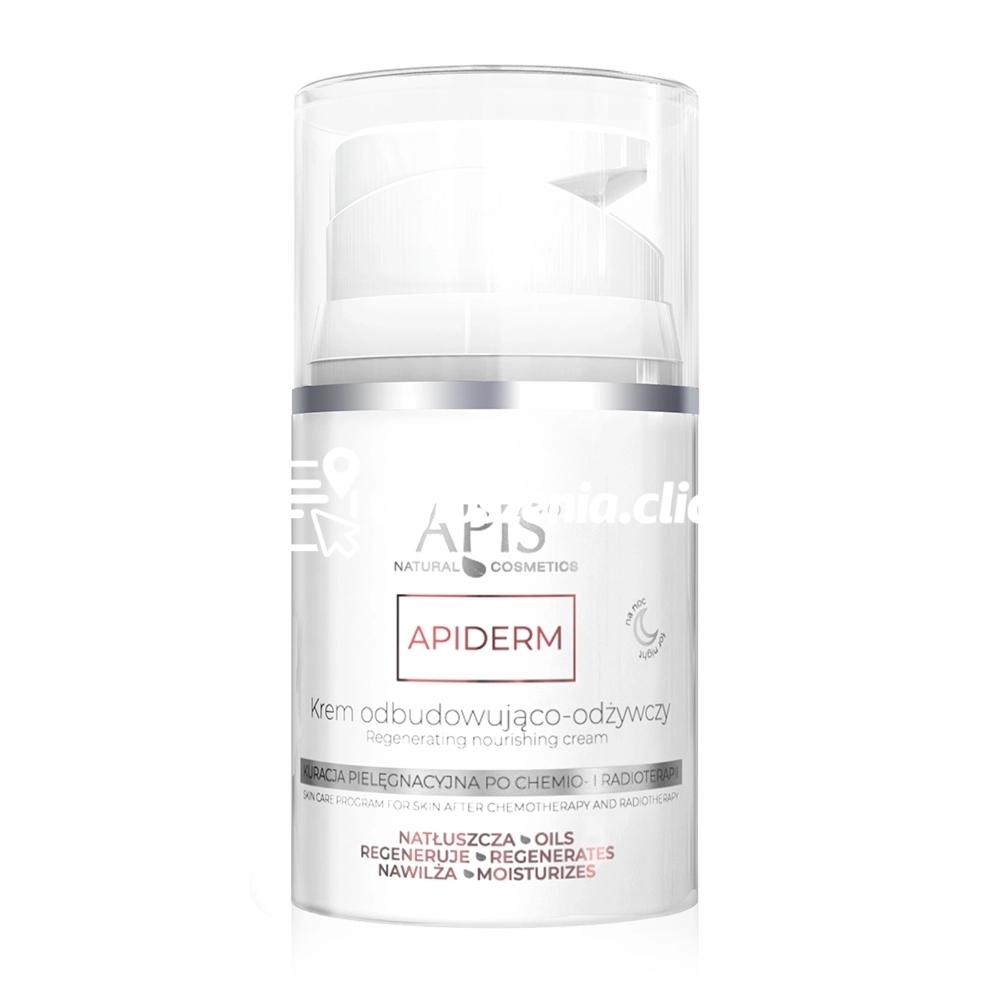 Zdjęcie produktu Krem na noc odbudowujaco-odzywczy Apis Apiderm po chemio- i radioterapii 50 ml