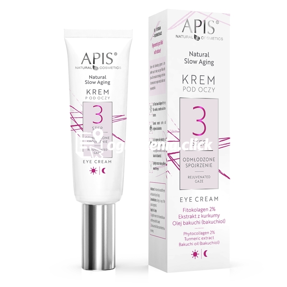 Zdjęcie produktu Krem pod oczy - STEP 3 Odmlodzone Spojrzenie - Apis Natural Slow Aging - 15 ml
