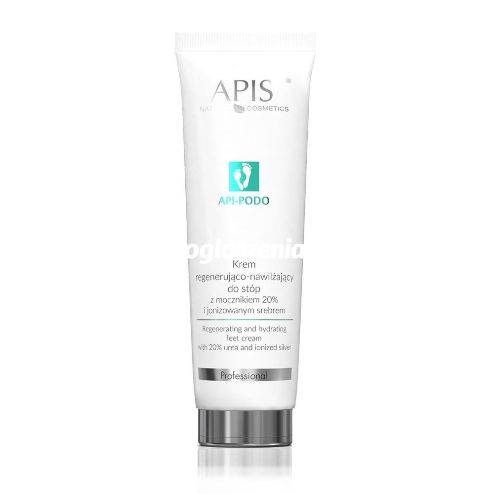 Zdjęcie produktu Krem regenerujaco-nawilzajacy do stóp z mocznikiem 20% i jonizowanym srebrem Apis API-PODO 100 ml