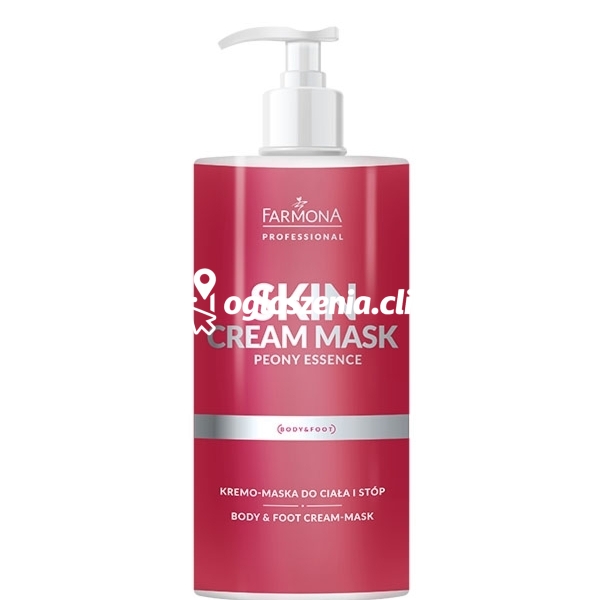 Zdjęcie produktu Kremo-maska do ciala i stóp - Farmona Professional - Skin Cream Mask Peony Essence - 500 ml