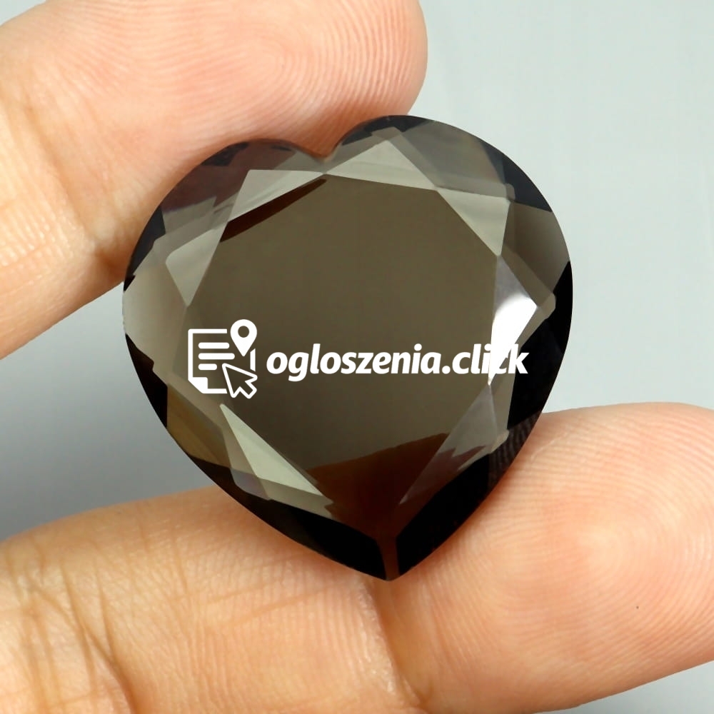Zdjęcie produktu Kwarc dymny kamien naturalny 33.25ct VVS szlif serce