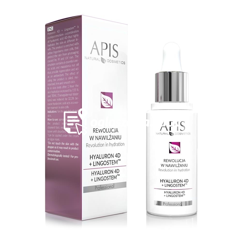 Zdjęcie produktu Kwas hialuronowy Apis Professional HYALURON 4D + LINGOSTEM 30ml