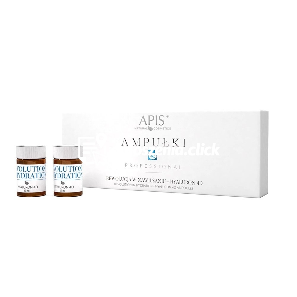Zdjęcie produktu Kwas hialuronowy w ampulkach Apis Professional HYALURON 4D 5ml x 5 ampulek