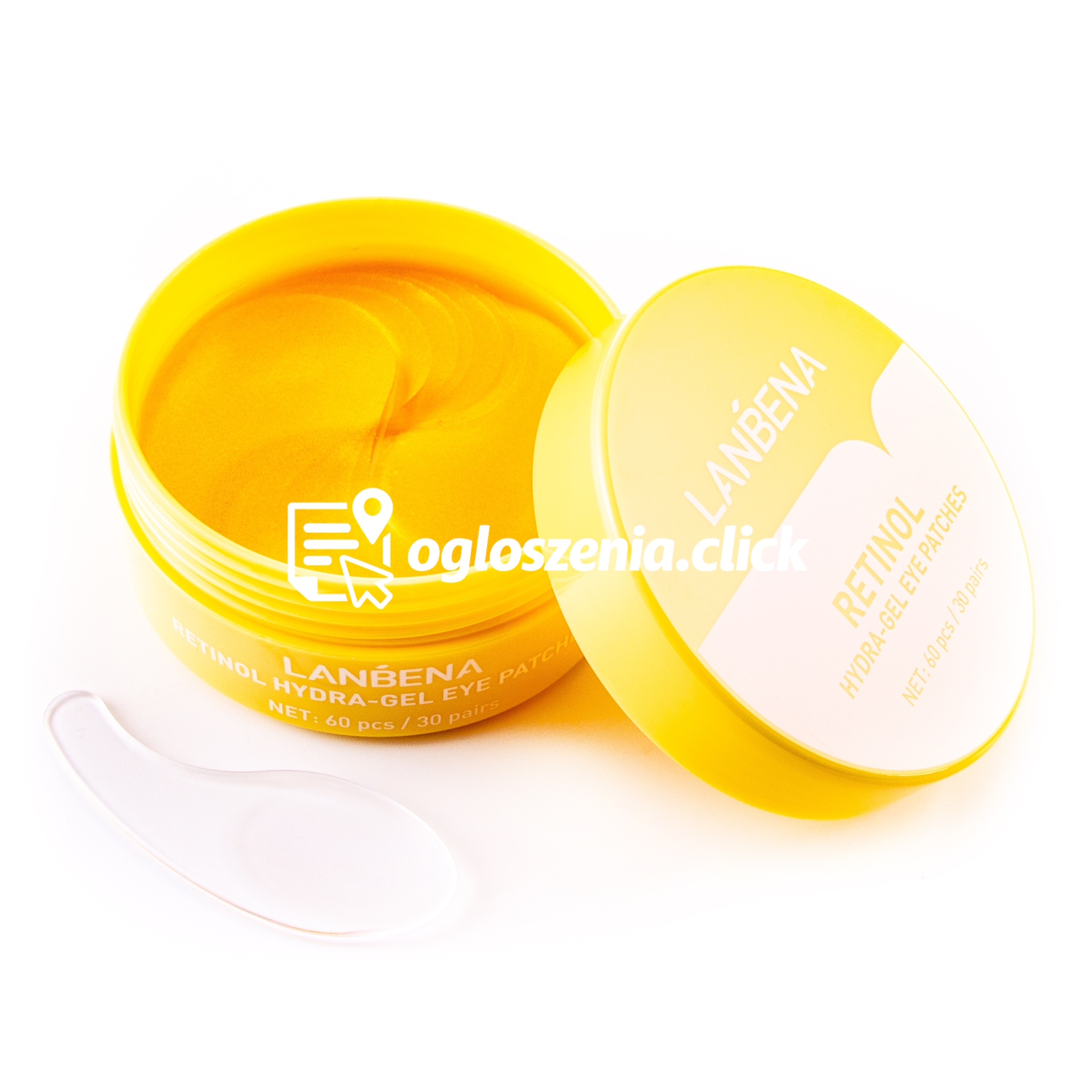 Zdjęcie produktu Lanbena Hydra-Gel Eye Patches - hydrozelowe platki pod oczy z retinolem, 60szt