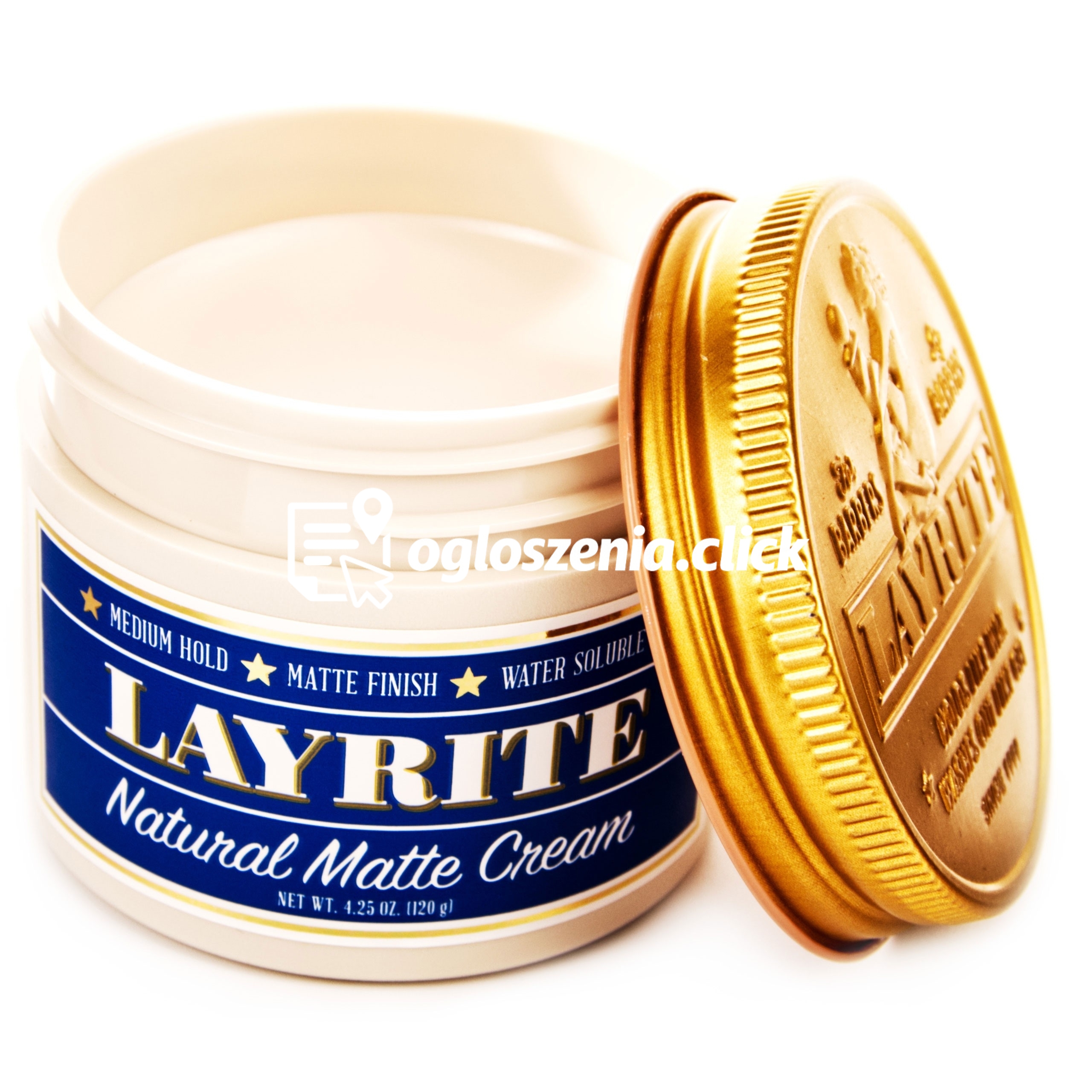 Zdjęcie produktu Layrite Natural Matt Cream Pomade matowa pomada do wlosów 120g