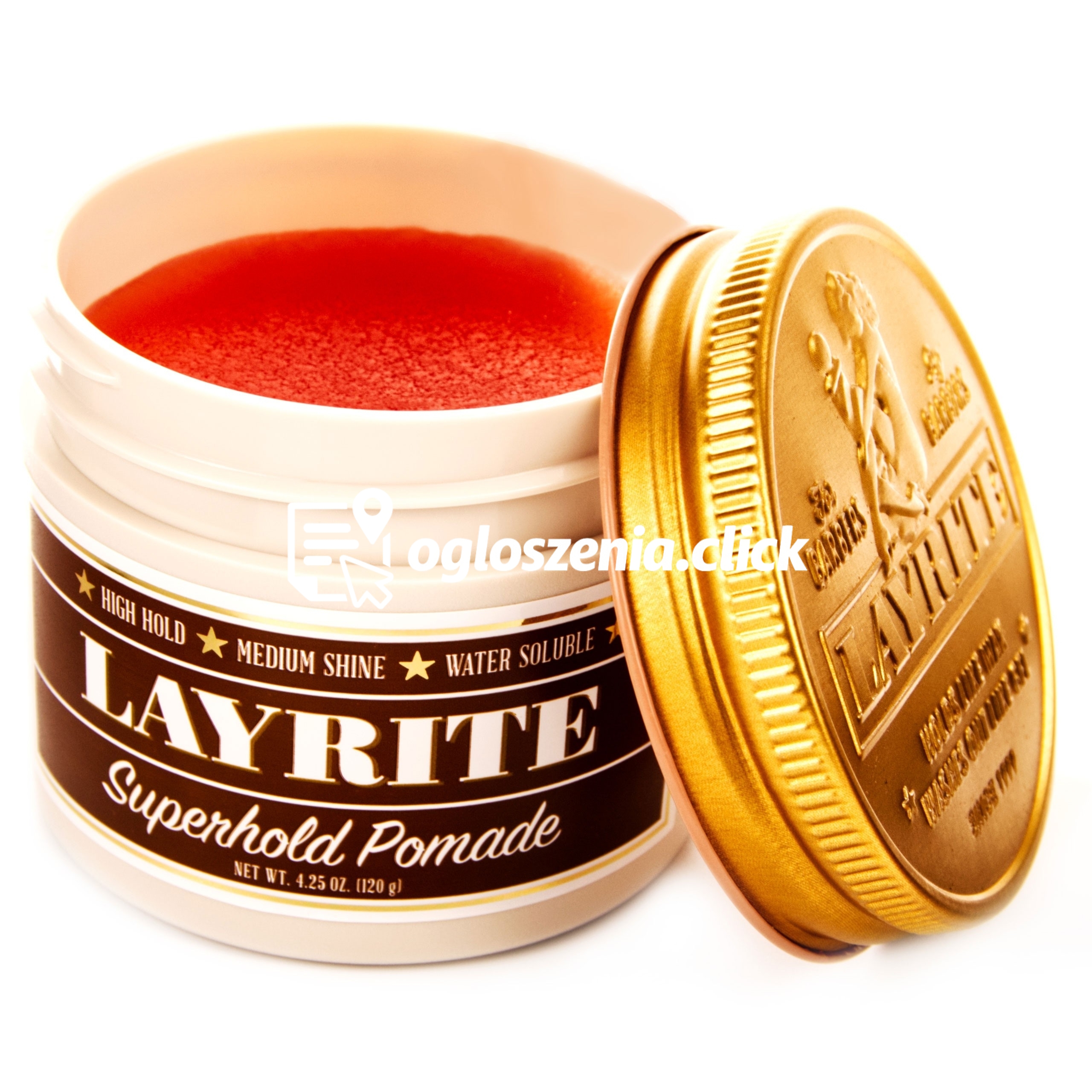 Zdjęcie produktu Layrite Superhold Pomade – bardzo mocna pomada do stylizacji wlosów 42 g