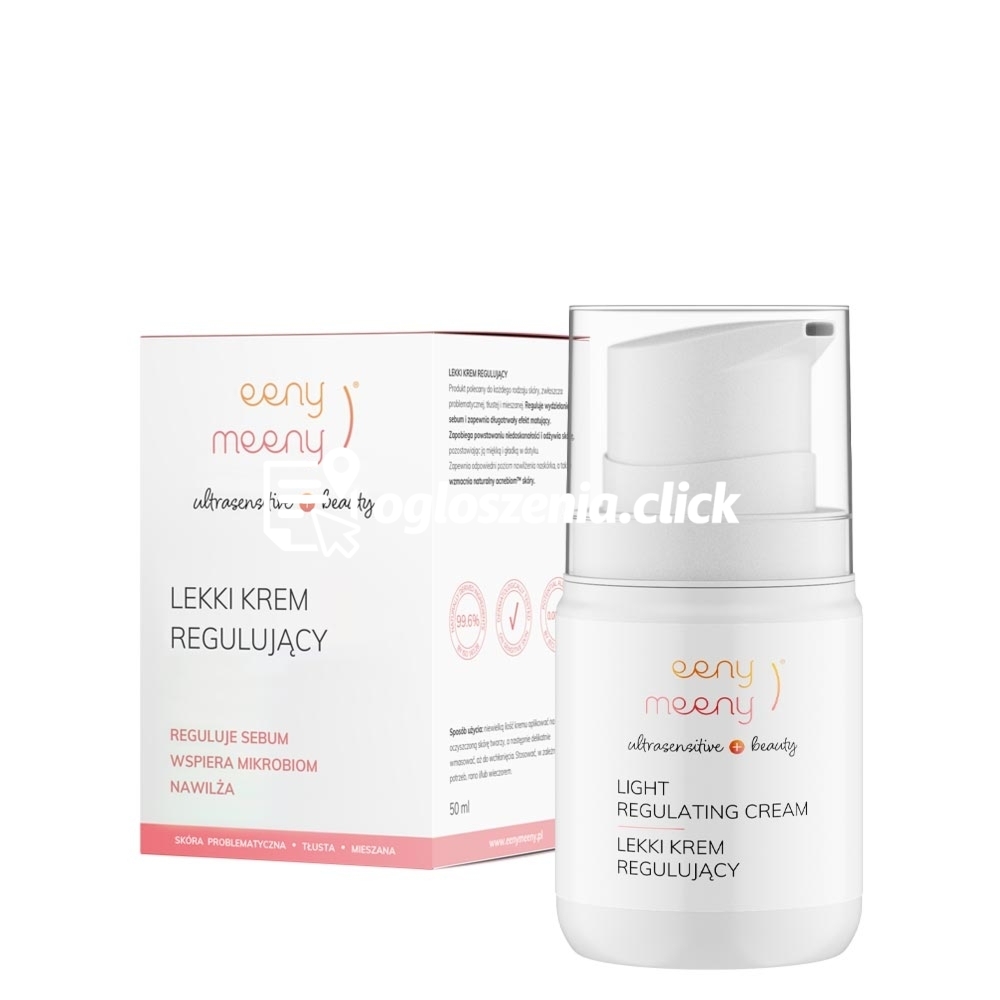 Zdjęcie produktu Lekki krem nawilzajacy regulujacy do twarzy eeny meeny 50 ml