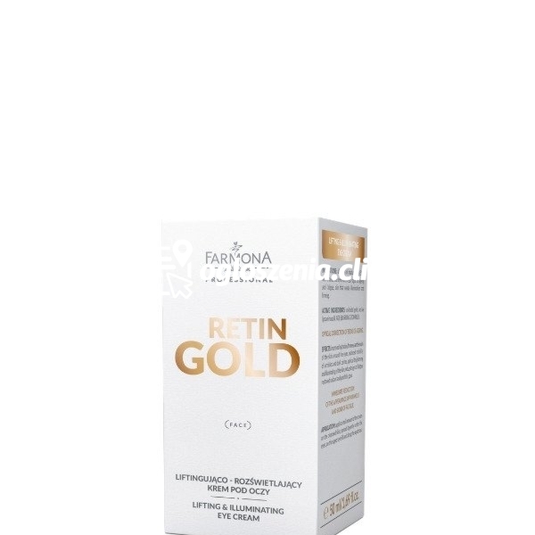 Zdjęcie produktu Liftingujaco - rozswietlajacy krem pod oczy Farmona Retin Gold 50ml