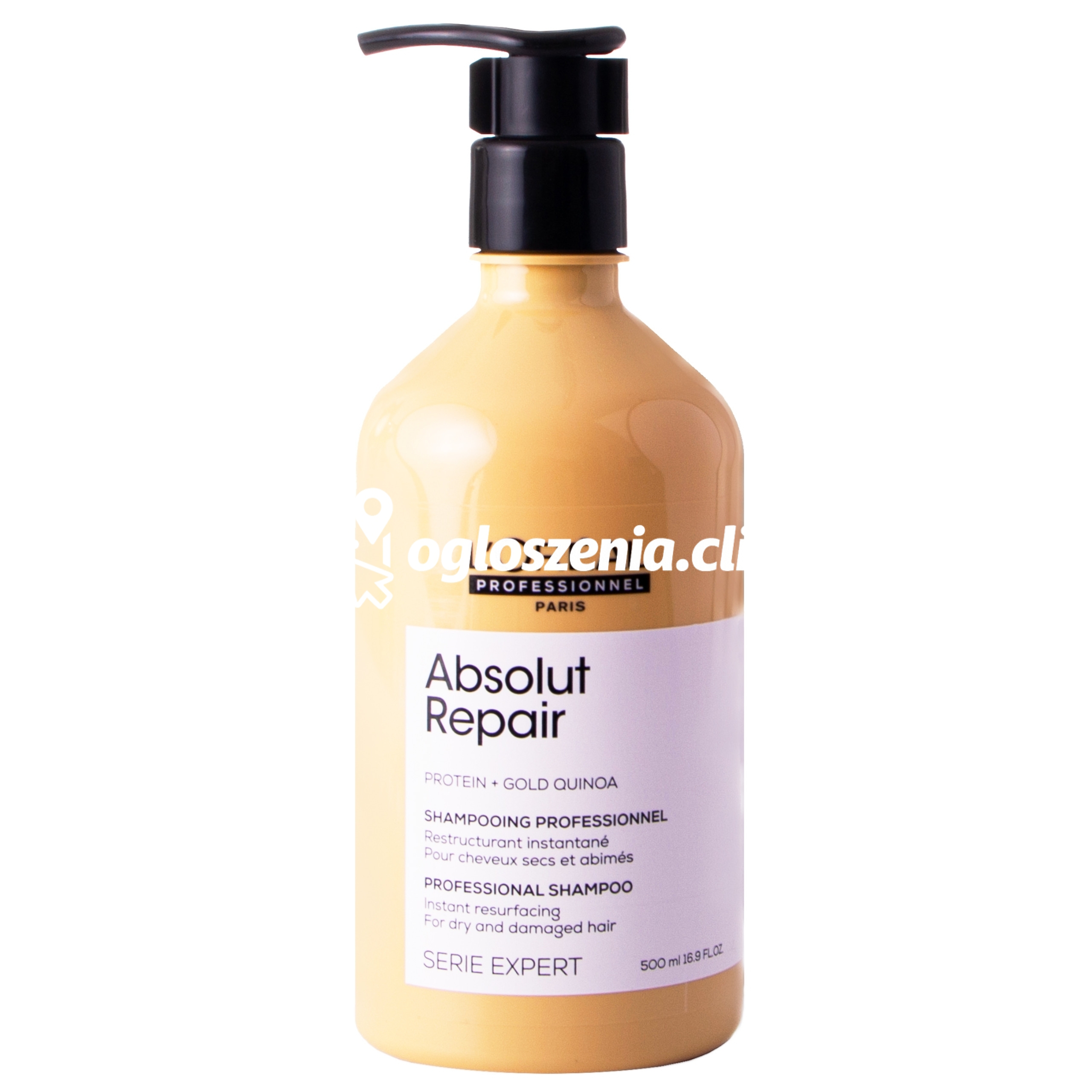 Zdjęcie produktu Loreal Absolut Repair Gold szampon nawilzajacy do wlosów suchych 500ml