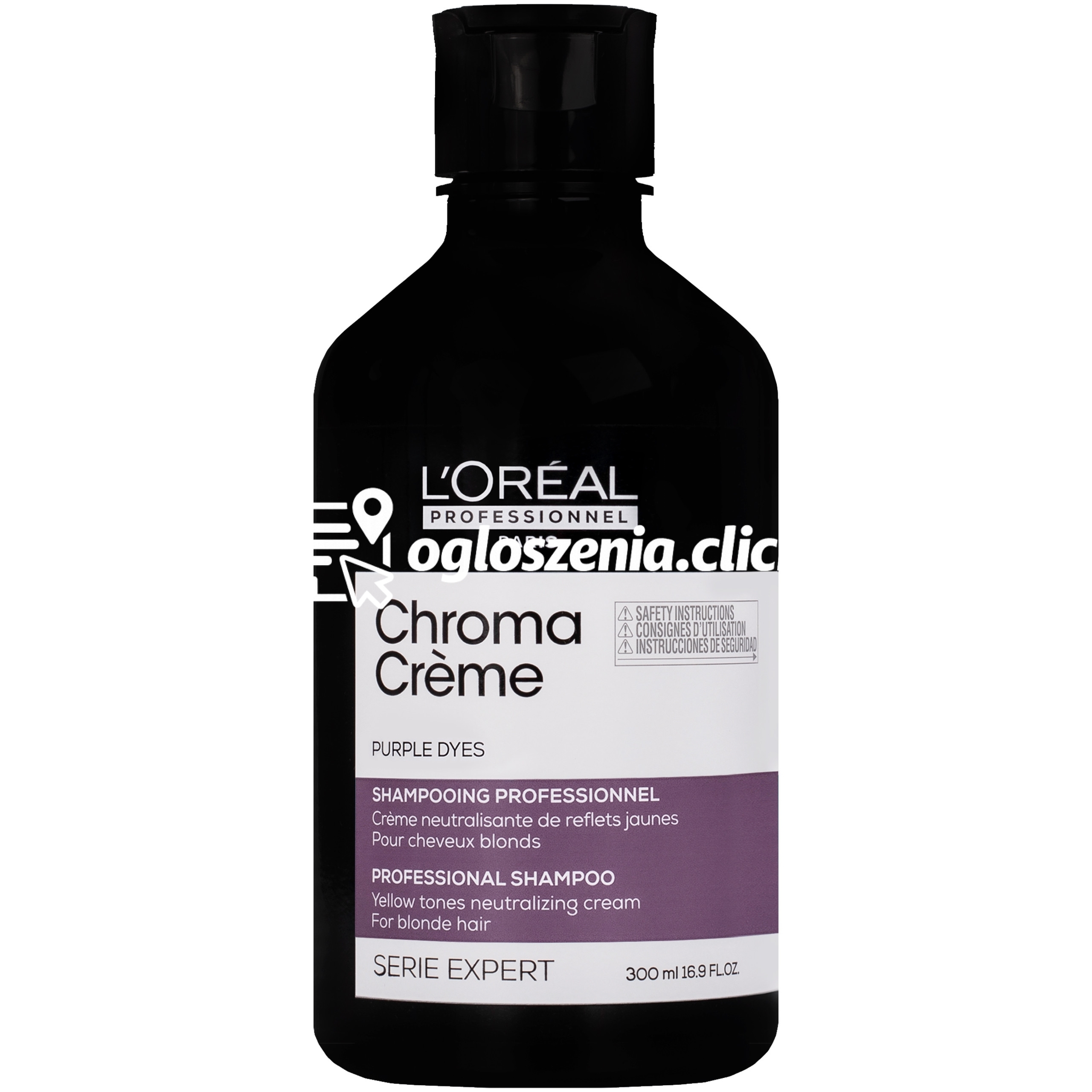 Zdjęcie produktu Loreal Chroma Creme Shampoo Purple Dyes – szampon do wlosów farbowanych na blond, 300ml