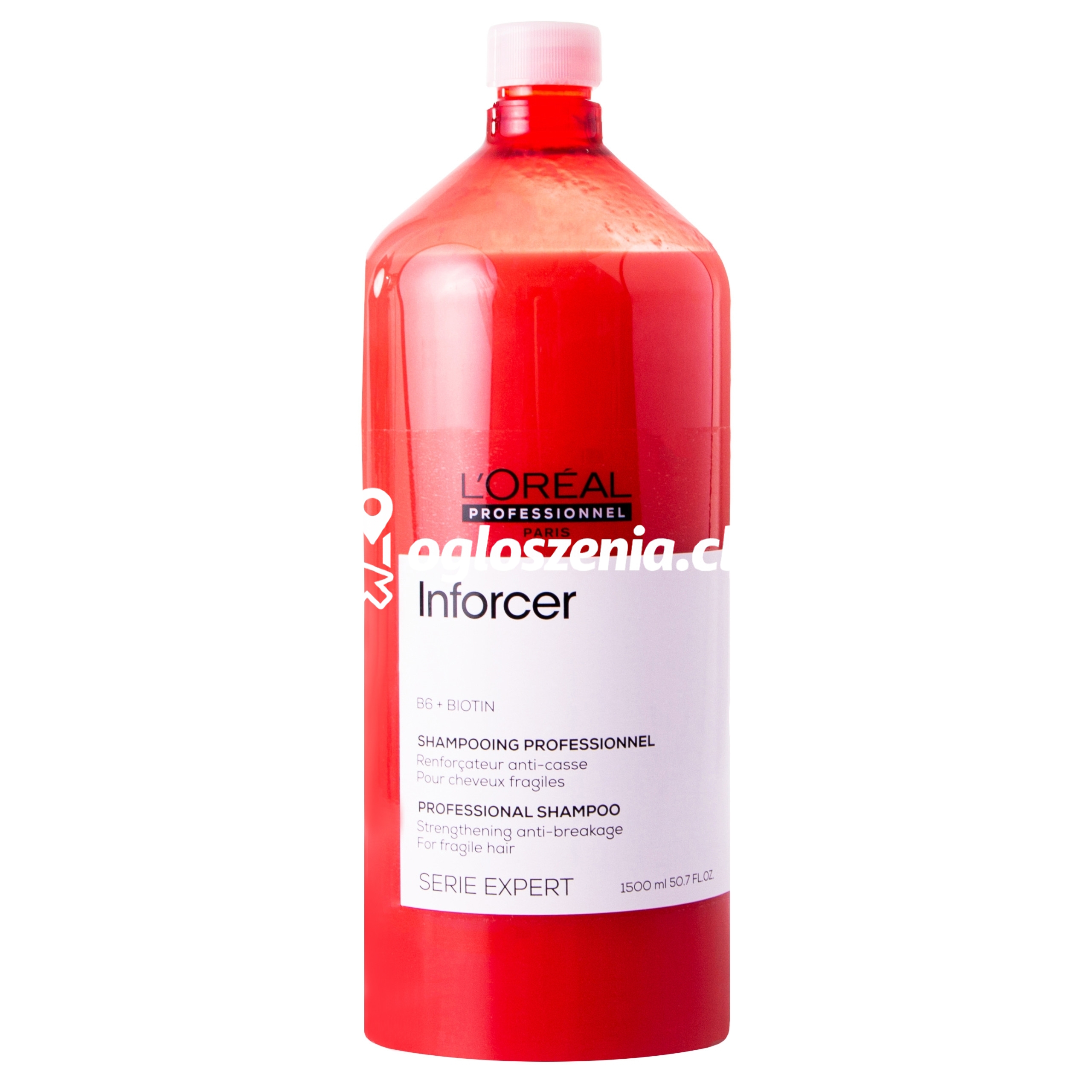 Zdjęcie produktu Loreal Inforcer Shampoo - szampon regenerujaco-nawilzajacy do wlosów lamliwych, 1500 ml