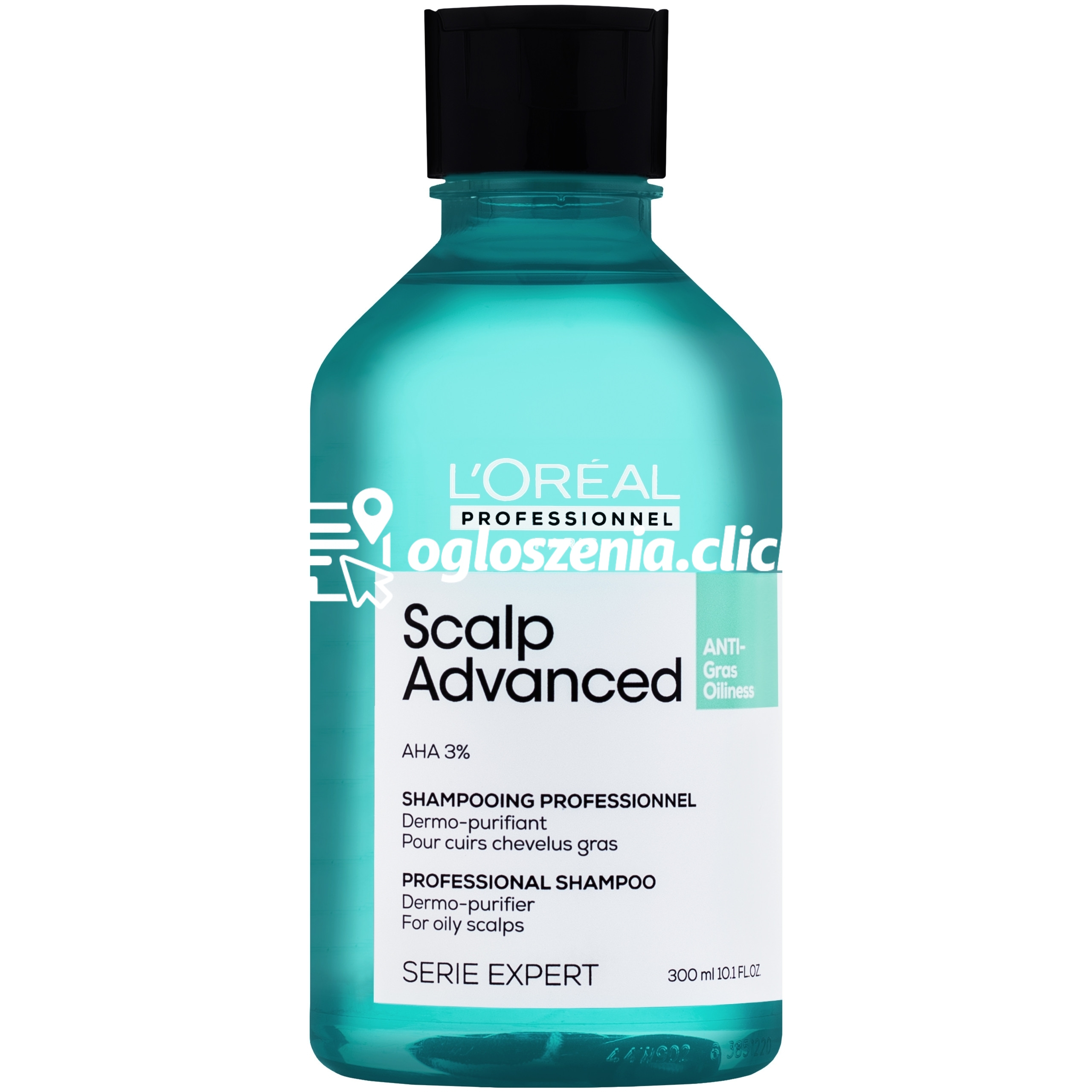 Zdjęcie produktu Loreal Scalp Advanced - szampon do wlosów przetluszczajacych sie z 3% AHA, 300ml