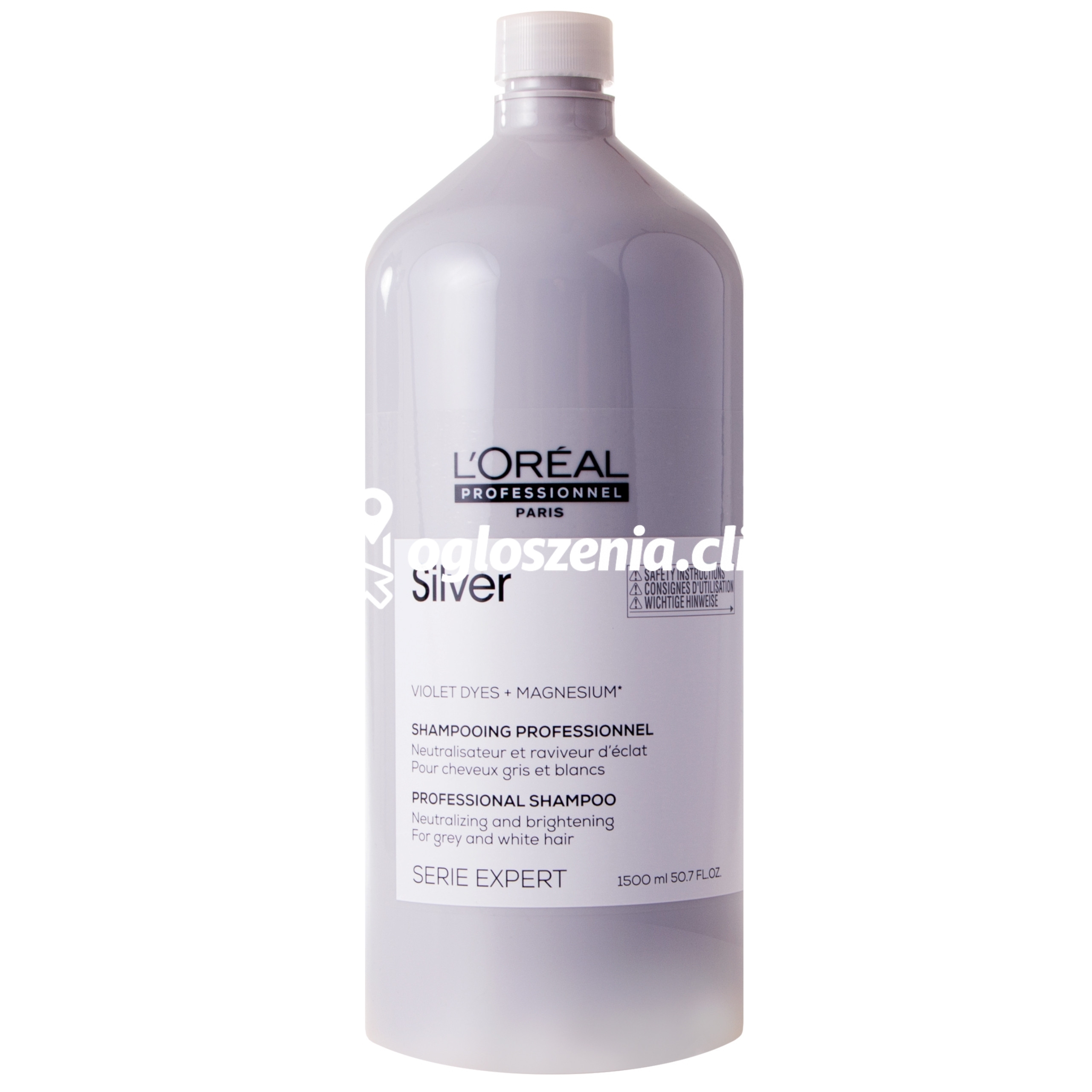 Zdjęcie produktu Loreal Silver szampon do wlosów siwych i rozjasnianych 1500 ml
