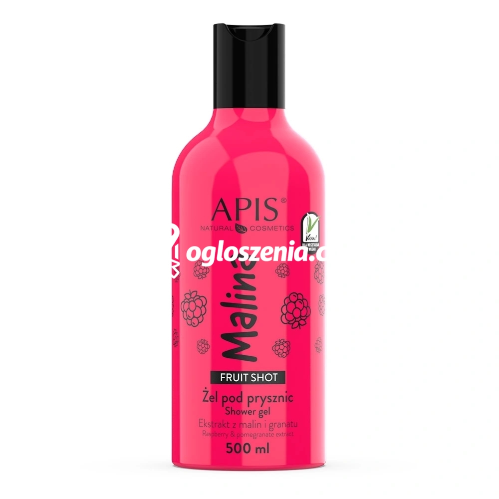 Zdjęcie produktu Malinowy zel pod prysznic - Apis Fruit Shot - 500 ml