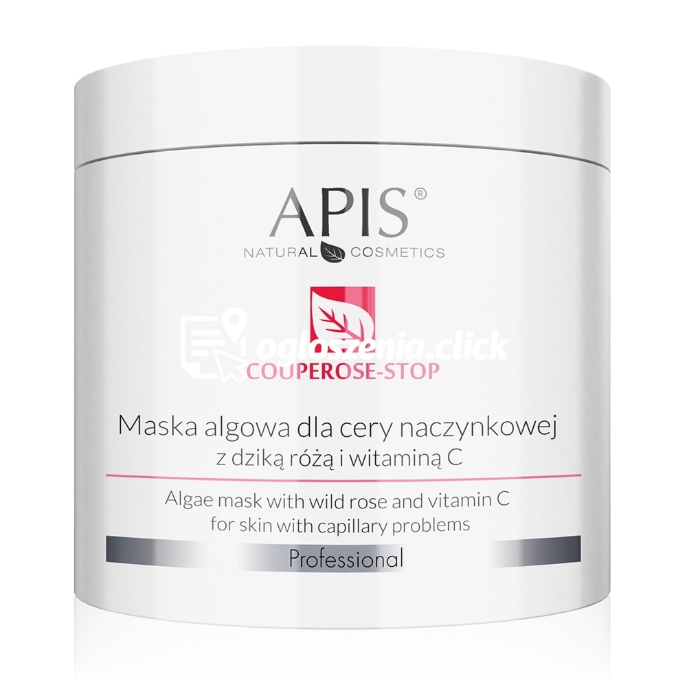 Zdjęcie produktu Maska algowa na naczynka z dzika róza i witamina C - Apis Couperose-Stop - 200 g