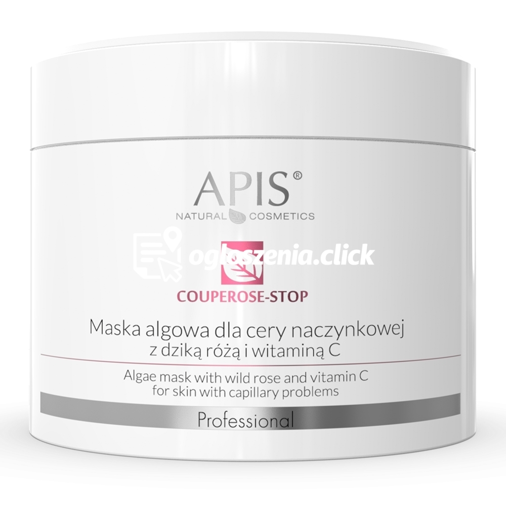 Zdjęcie produktu Maska algowa na naczynka z dzika róza i witamina C - Apis Couperose-Stop - 100 g