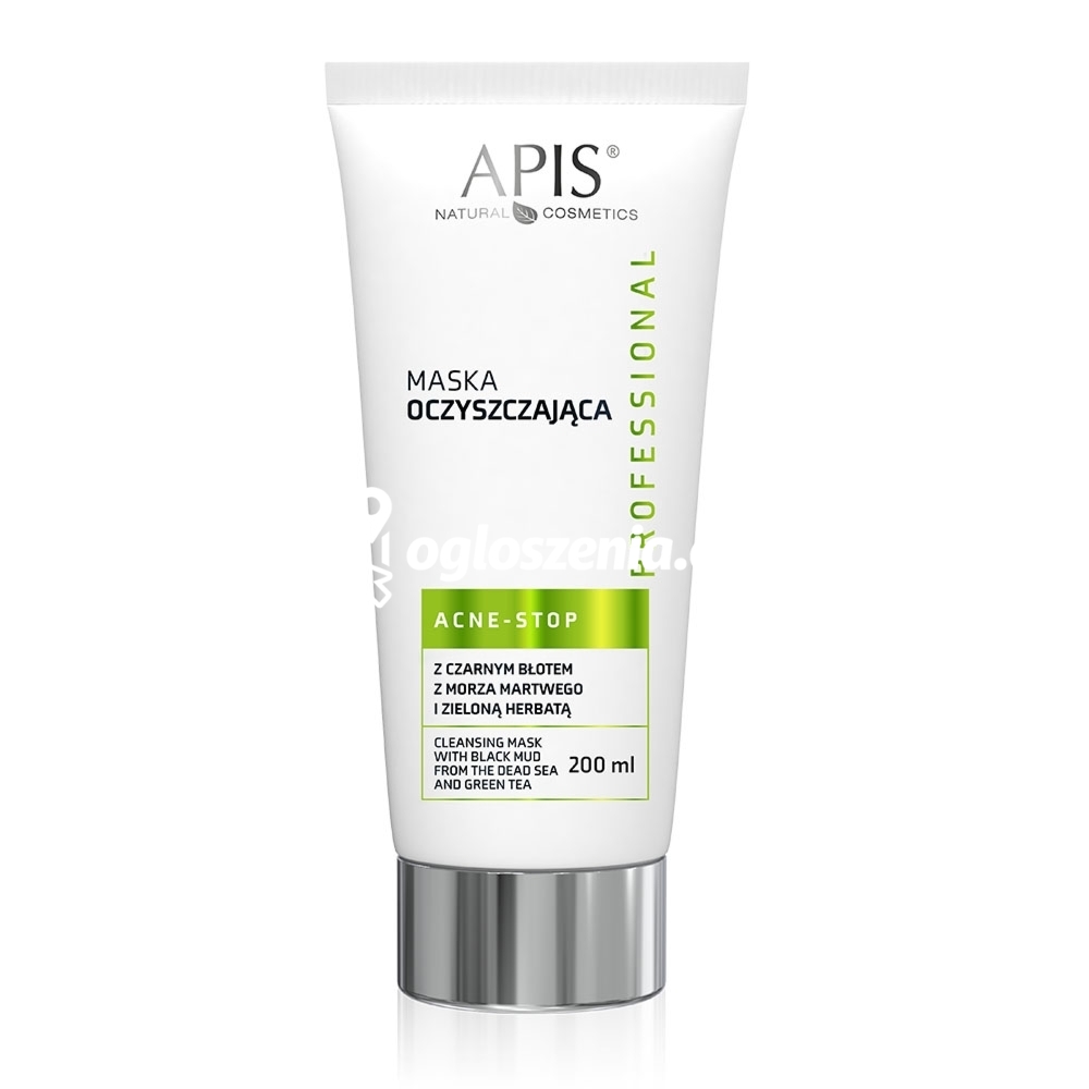 Zdjęcie produktu Maska oczyszczajaca z czarnym blotem z Morza Martwego i zielona herbata Apis Acne-Stop 200 ml