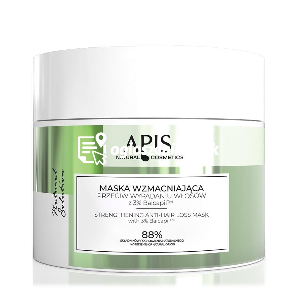 Zdjęcie produktu Maska wzmacniajaca przeciw wypadaniu wlosów Apis Natural Solution 200 ml