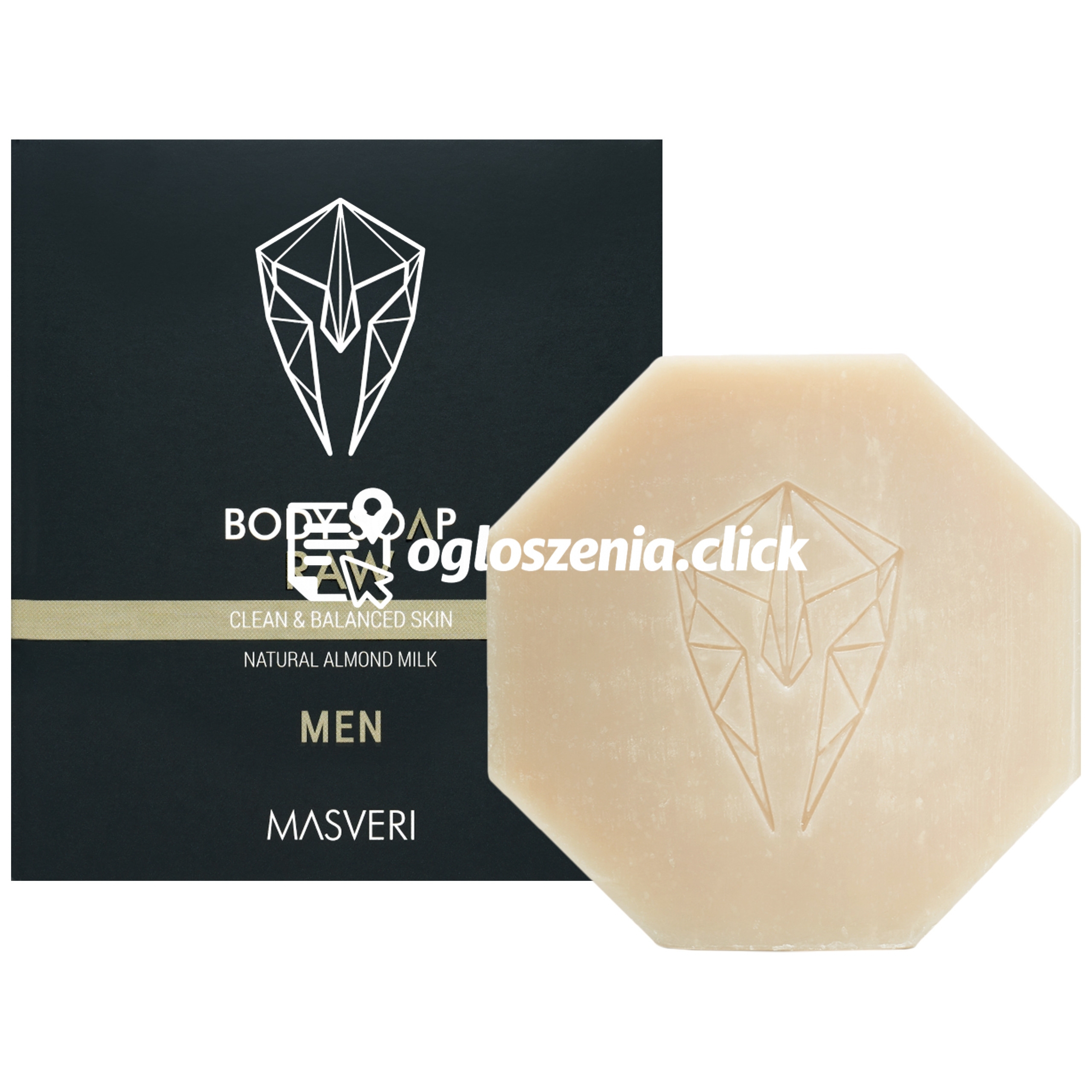 Zdjęcie produktu Masveri Body Soap Raw - oczyszczajace mydlo do ciala, 100g