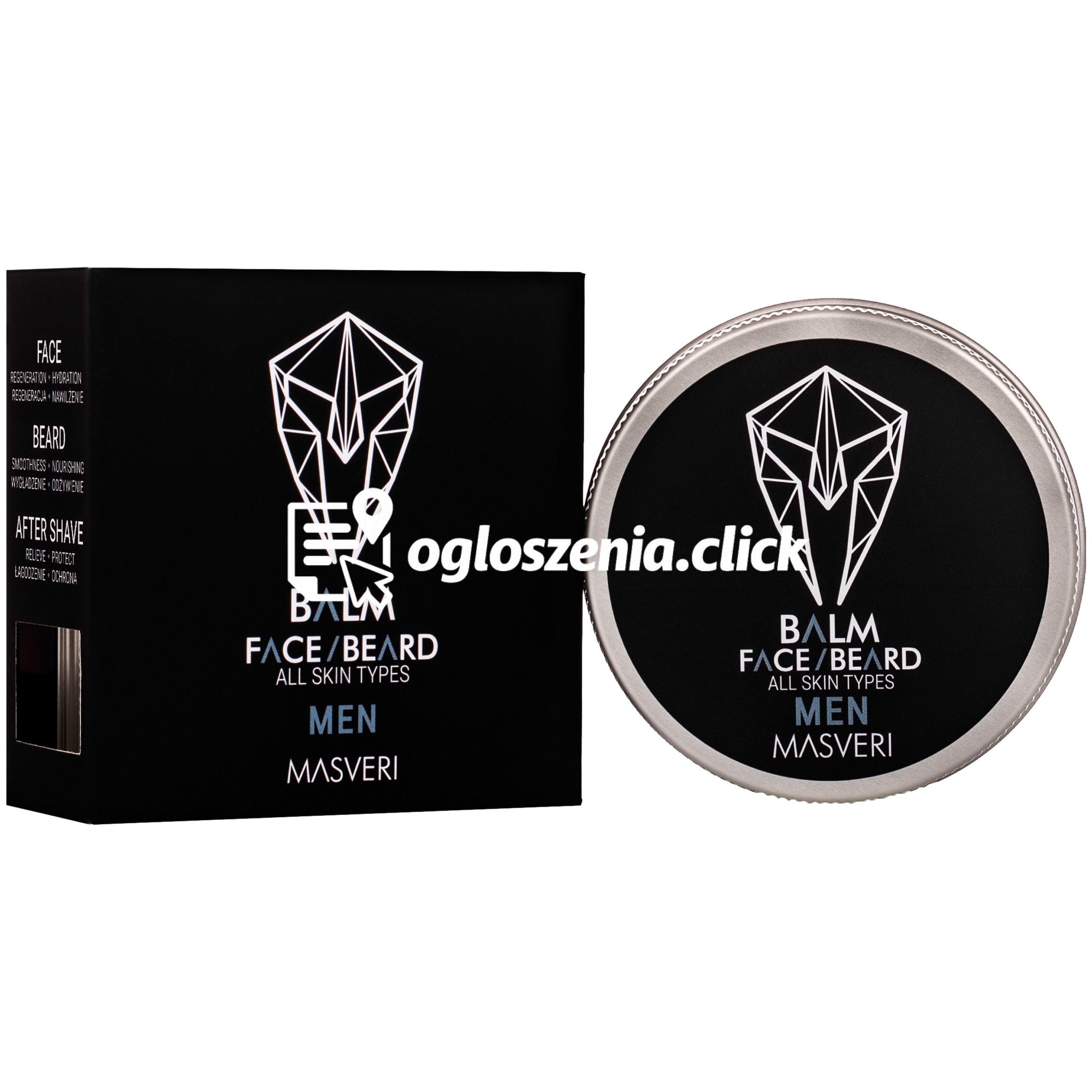 Zdjęcie produktu Masveri Face Beard Balm All Skin Types - balsam do brody i kazdego typu skóry twarzy, 50ml