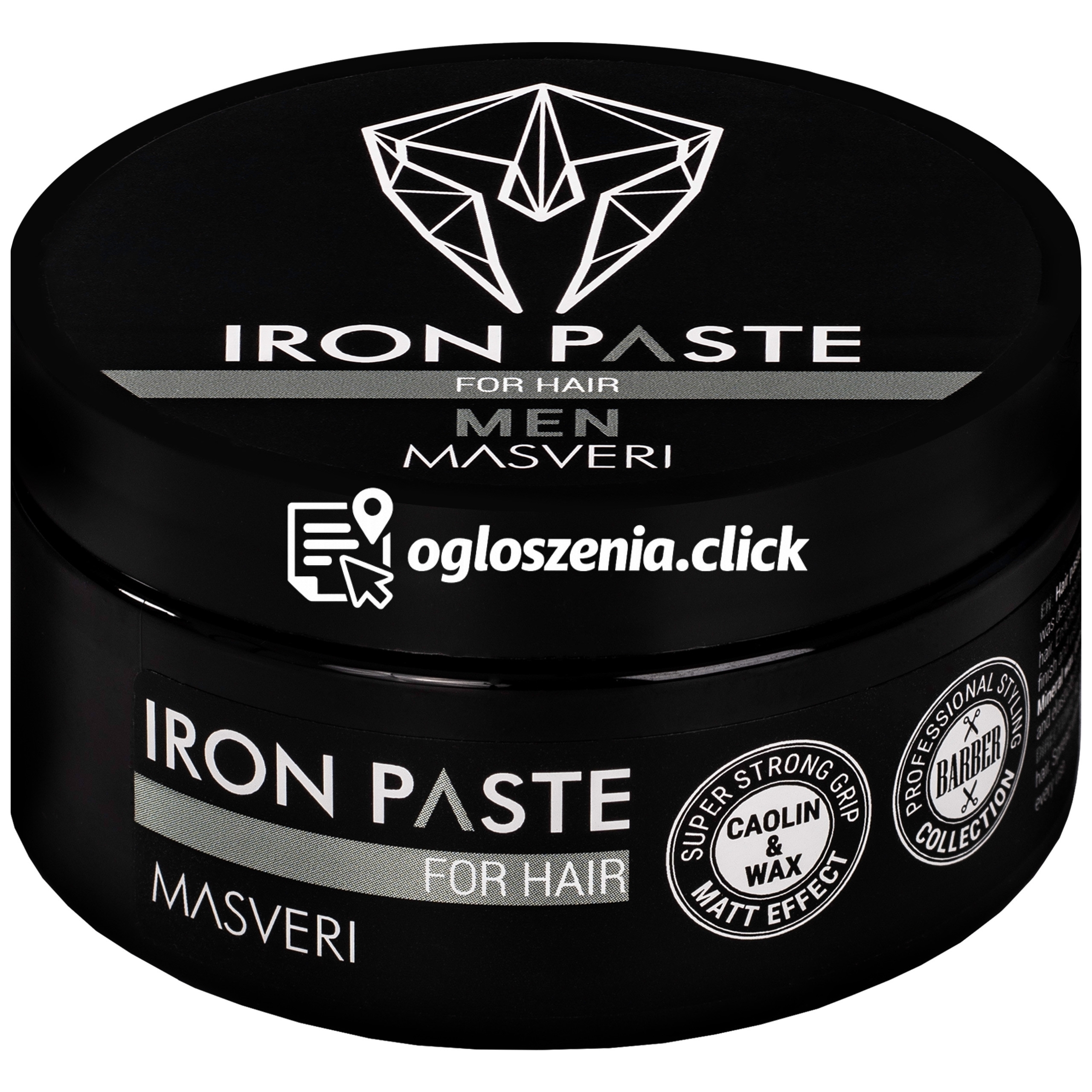 Zdjęcie produktu Masveri Iron Paste For Hair - bardzo mocna, matowa pasta do wlosów krótkich i srednich, 100ml
