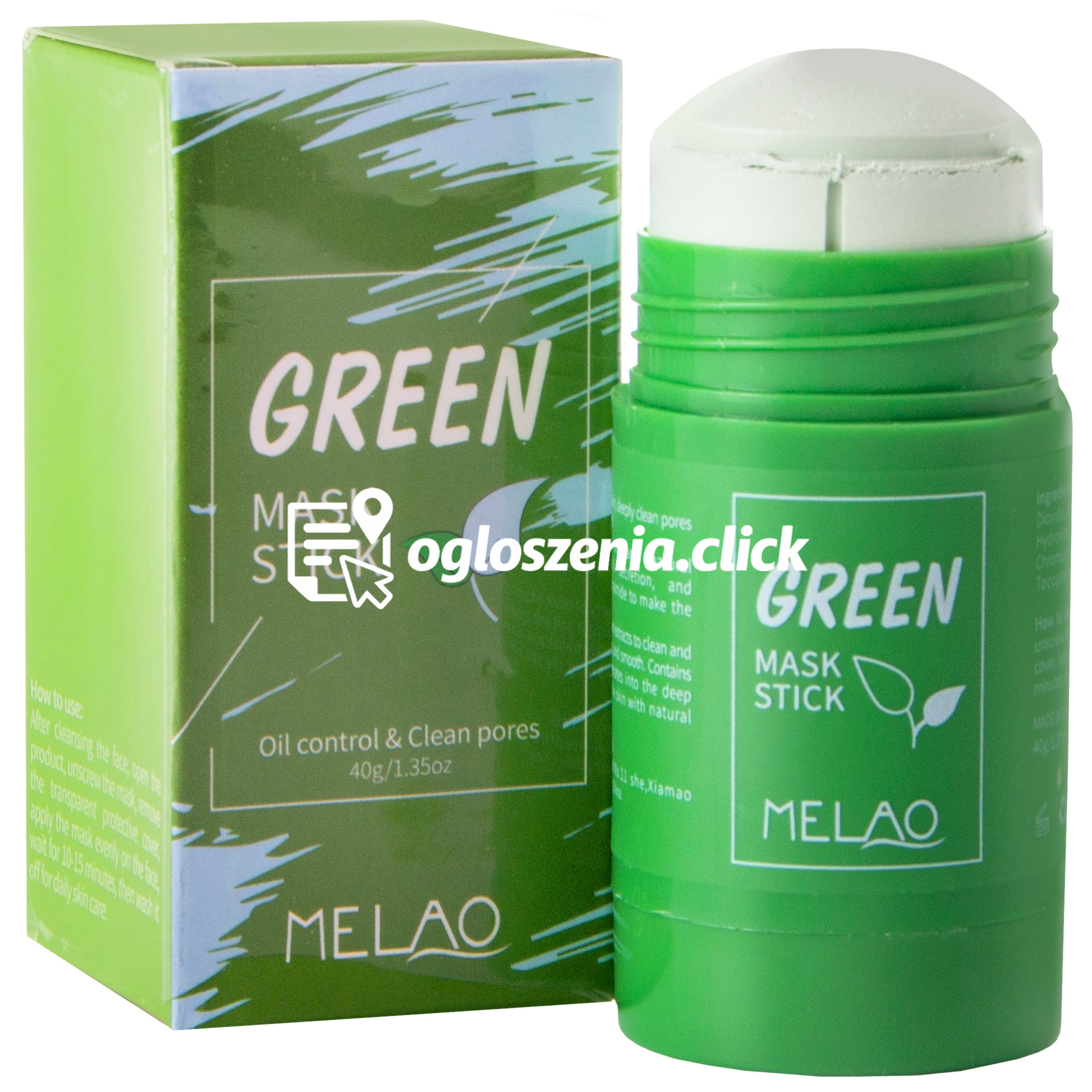 Zdjęcie produktu Melao Green Mask maska w sztyfcie na wagry oczyszczajaca 40 g